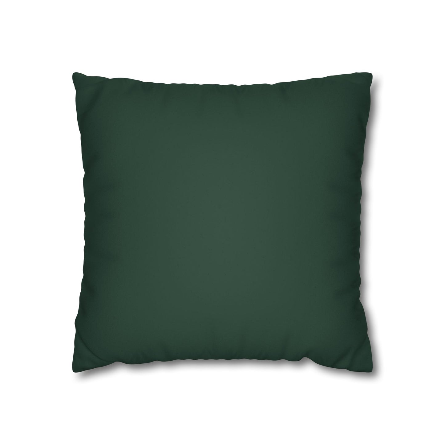 Stylish Midnight Green Faux Suede Square Pillowcase for Cozy Home Decor, Decorative Cushion Cover, Modern Accent Pillow, Indoor Throw Pillows