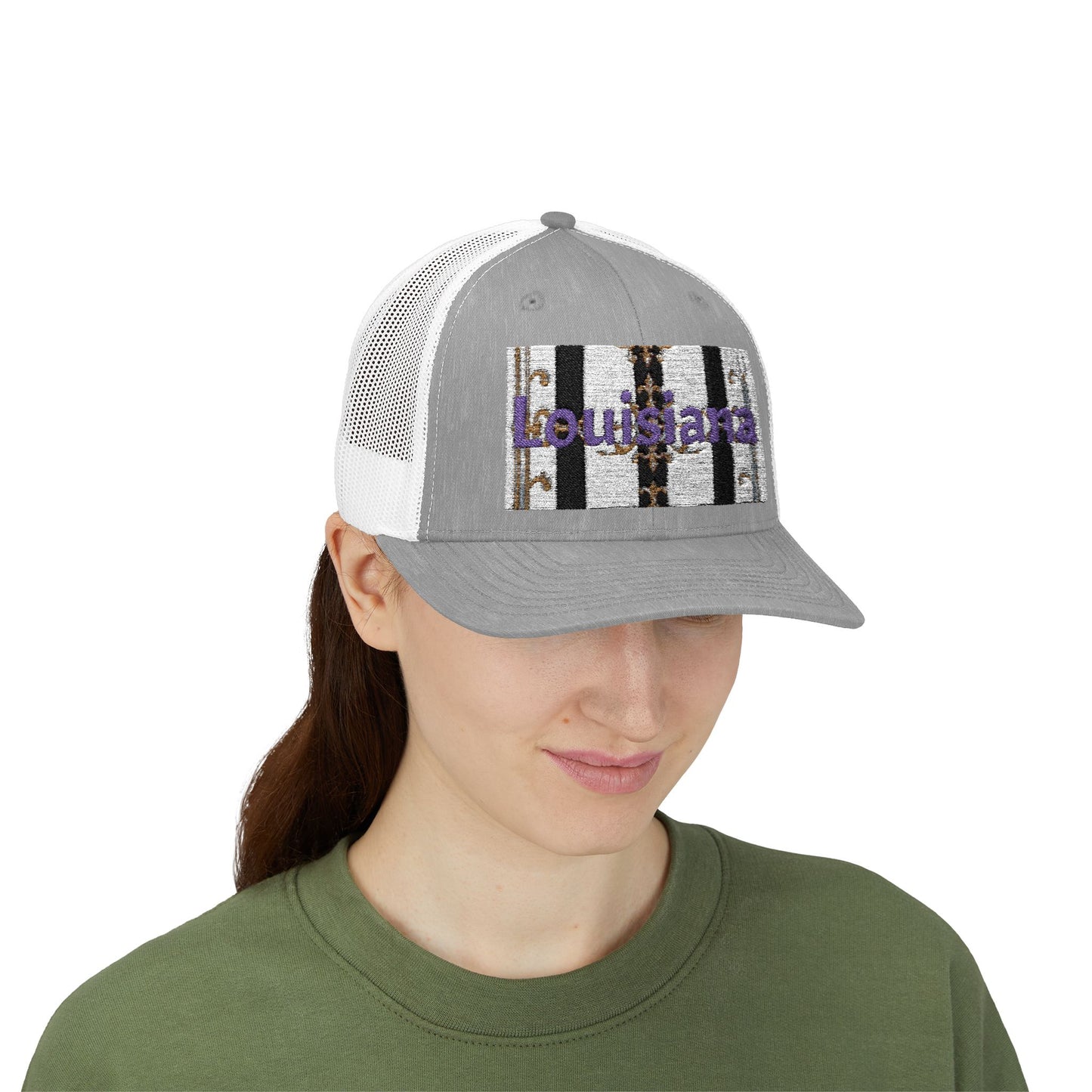 Stylish Louisiana Snapback Trucker Cap for Trendy Outfits, Perfect for Gifts, Outdoor Events, Summer Festivals, Casual Wear
