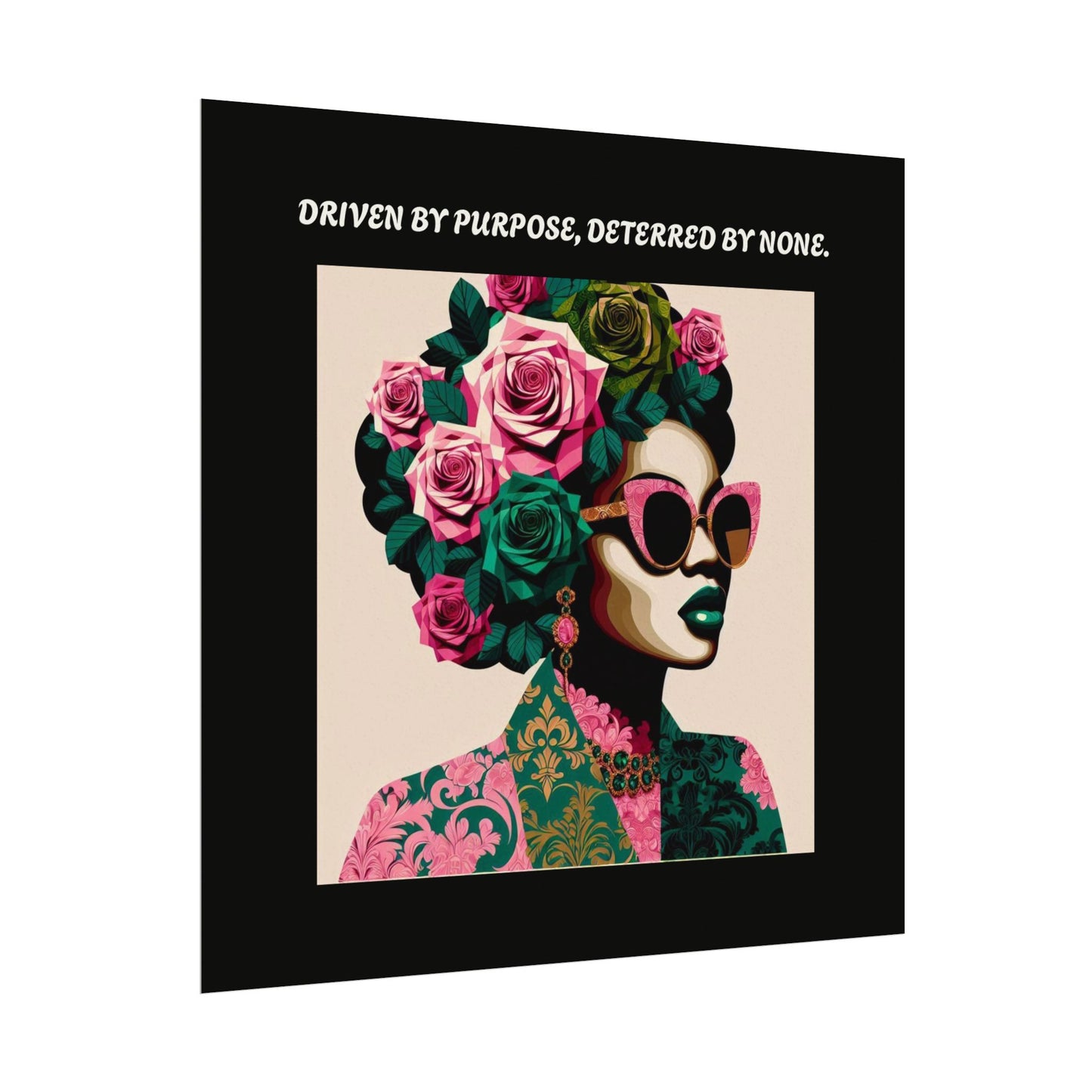 Empowering  Wall Art - 'Driven by Purpose, Deterred by None'