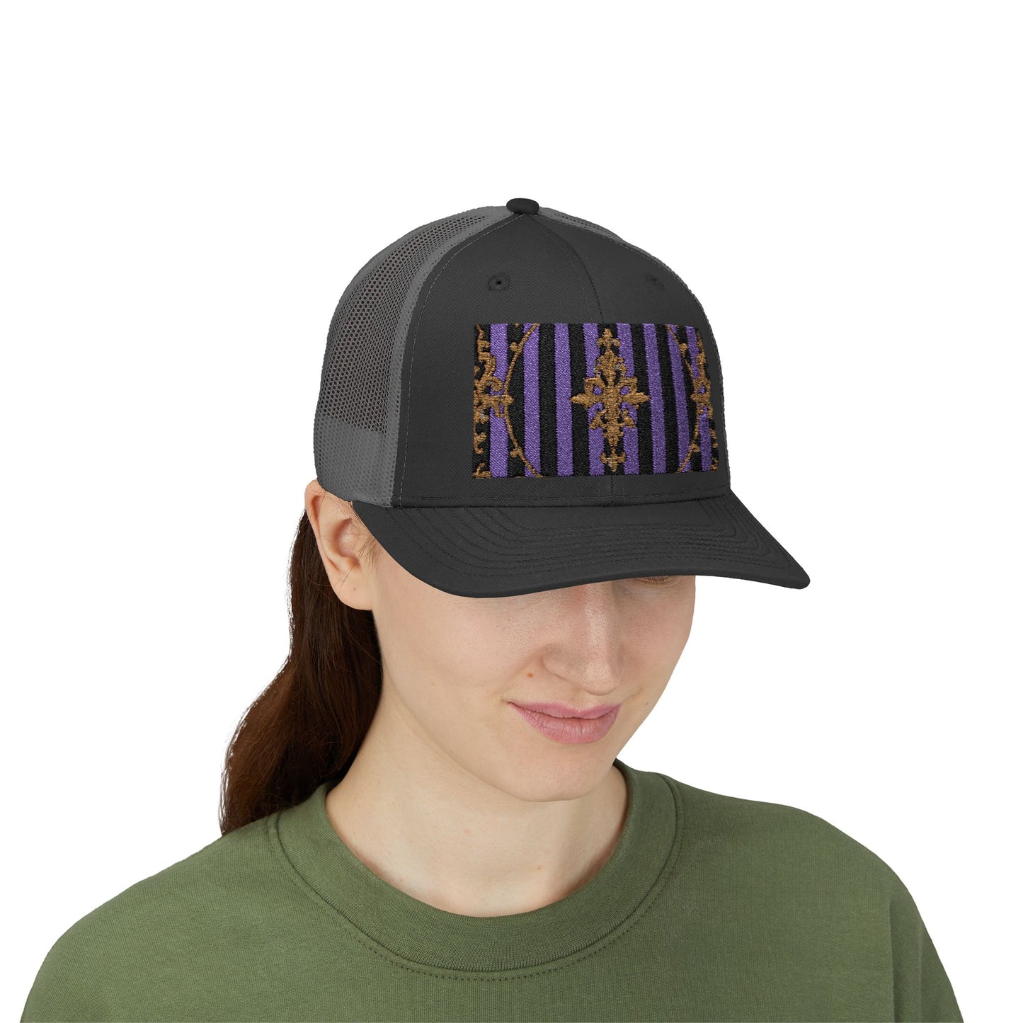 Stylish Baroque Vintage-Inspired Snapback Trucker Cap, Hipster Cap, Festival Headwear, Unique Gift for Fashion Lovers