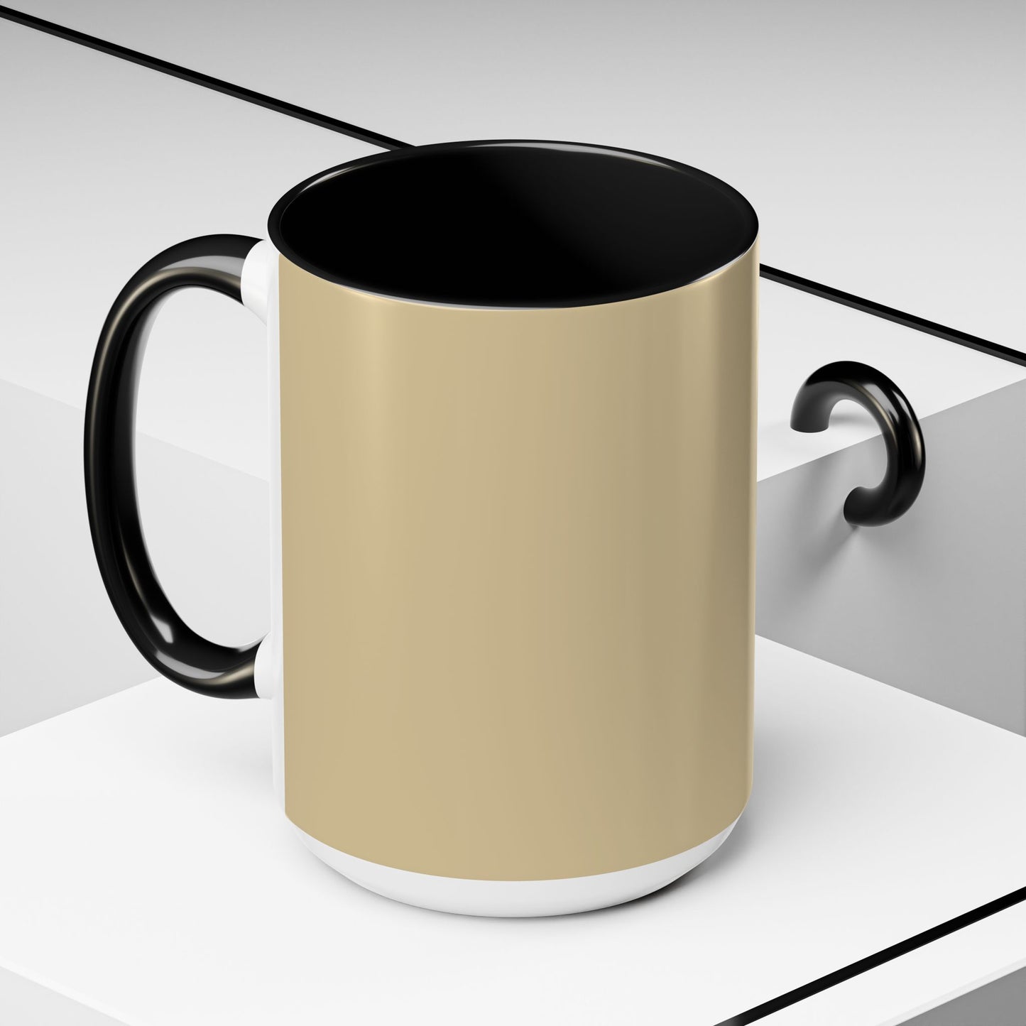 Vanilla Wheat Stylish Accent Coffee Mug - Perfect Gift for Coffee Lovers, Home Office Decor, Birthday, or Holidays, Customizable Tableware