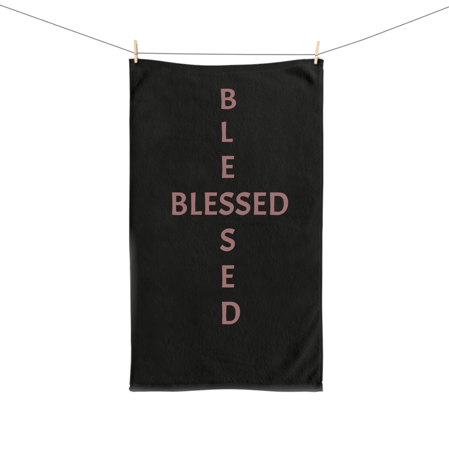Blessed Hand Towel for Kitchen and Bath, Inspirational Gift for Home Decor, Perfect for Housewarming and Holidays, Motivational Towel