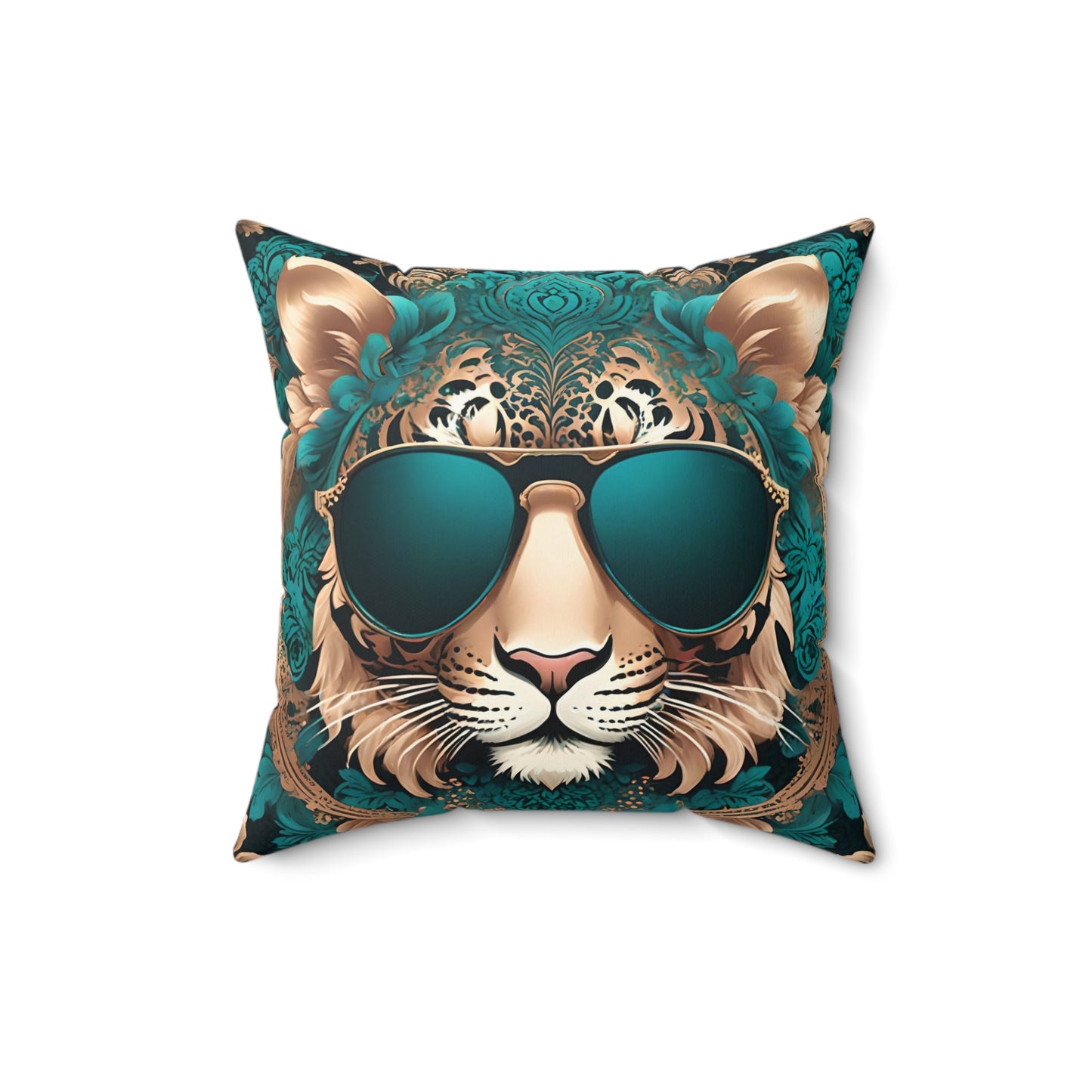 Cool Tiger Faux Suede Pillow - Stylish Animal Decor for Home