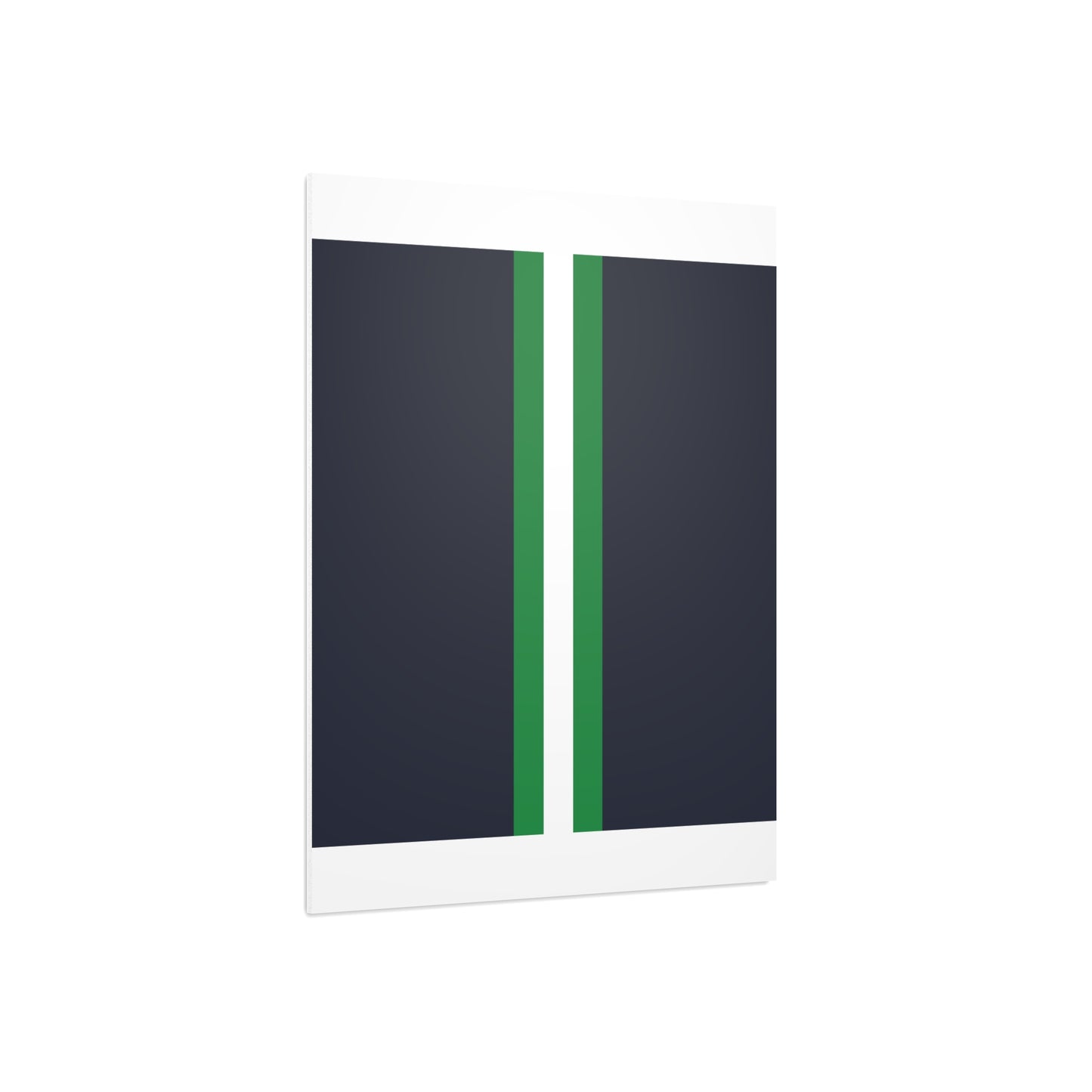 Lunar Midnight & Green-White Striped Foam Board Display, Wall Art Decor, Classroom Sign, Photo Background, Custom Art Board