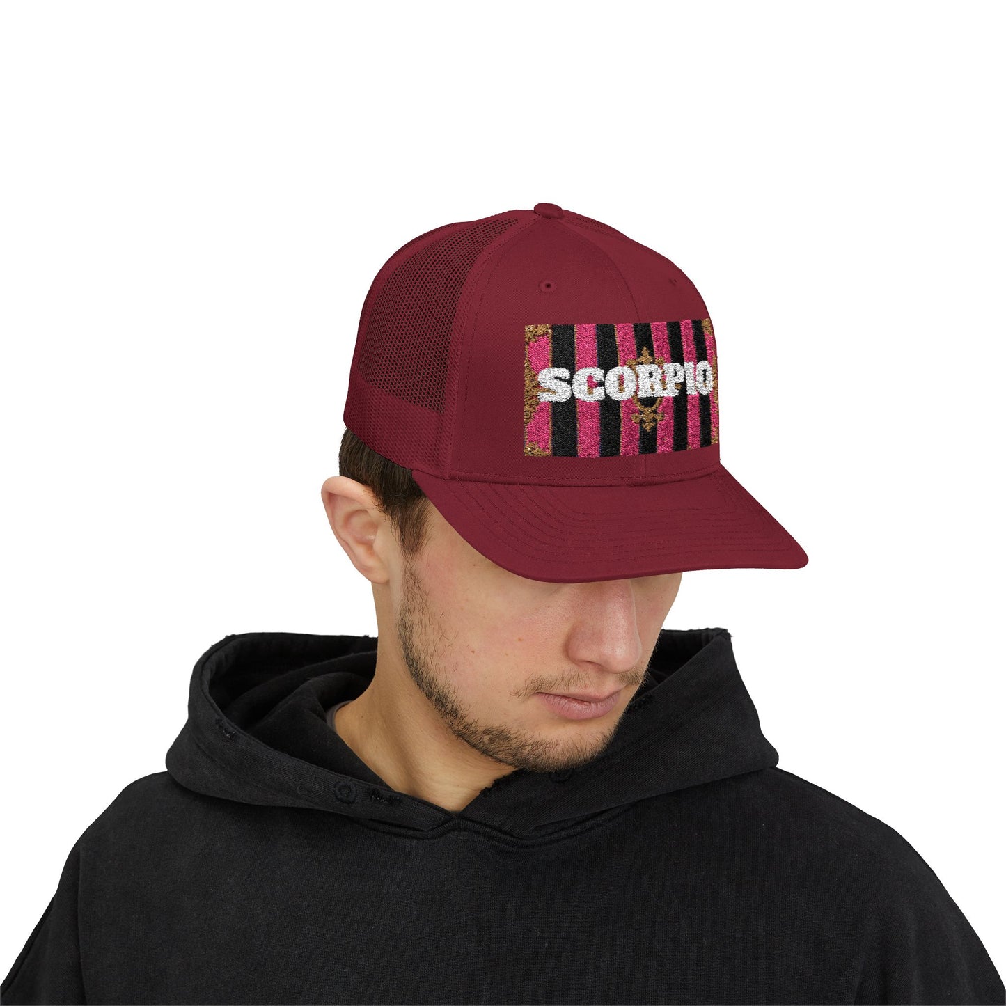 Scorpio Snapback Trucker Cap | Zodiac Hat, Astrology Gift, Trendy Cap for Astrology Lovers, Summer Style, Unique Birthday Gift