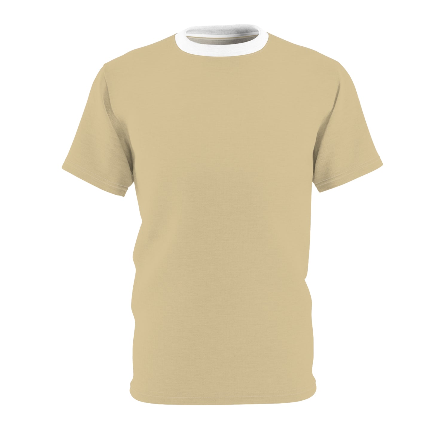 Vanilla Wheat (White Collar) Stylish Unisex Cut & Sew Tee - Perfect for Casual Days, Gift Ideas, Unique Fashion, and Every Occasion