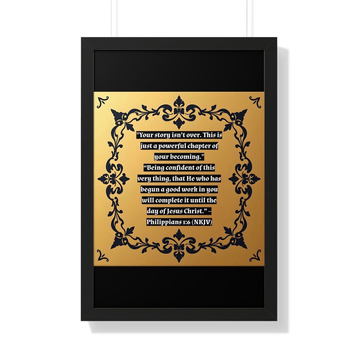 Vertical Poster - 'Your story isn't over' Wall Art