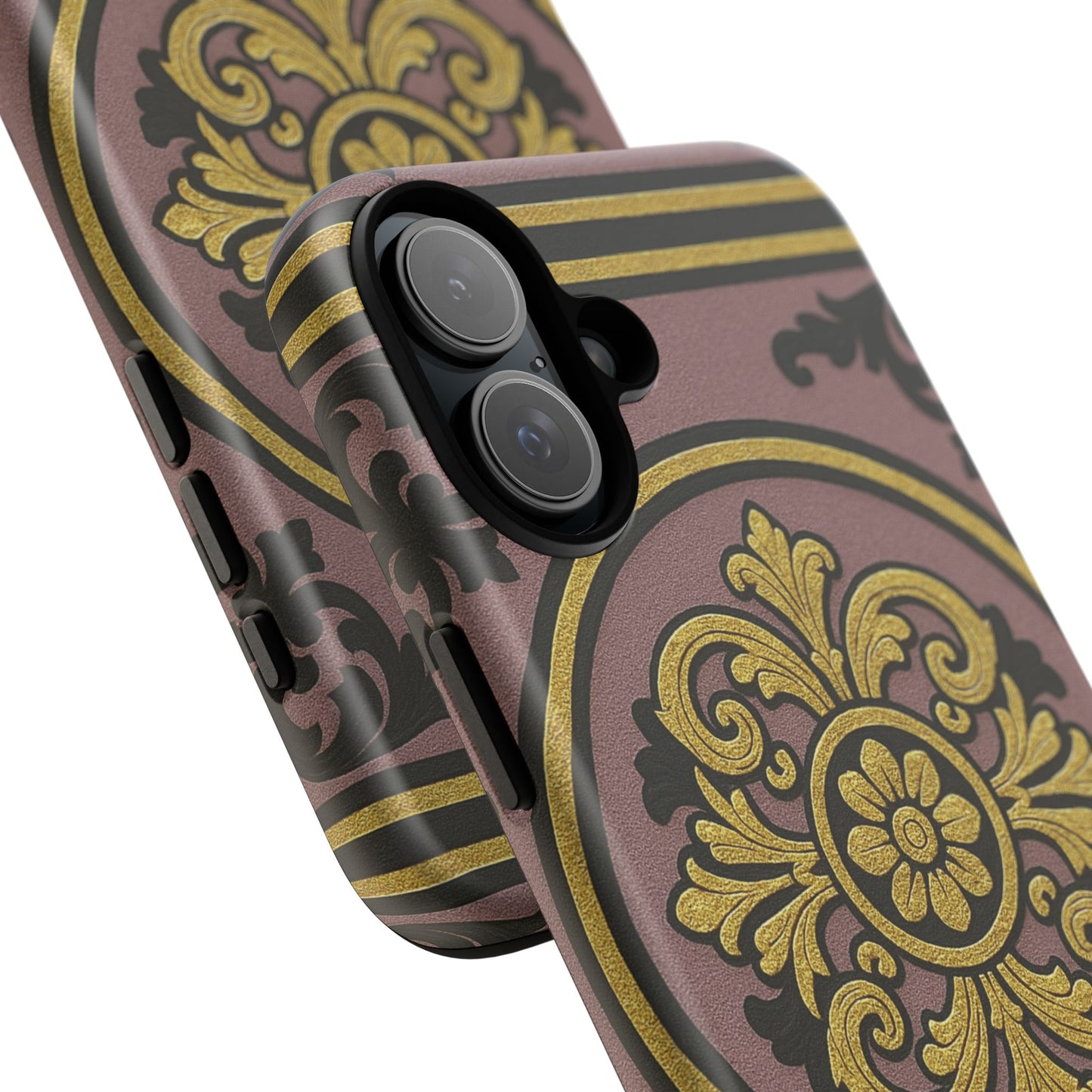 Gilded Mauve With Gold-Black Baroque Tough Cases