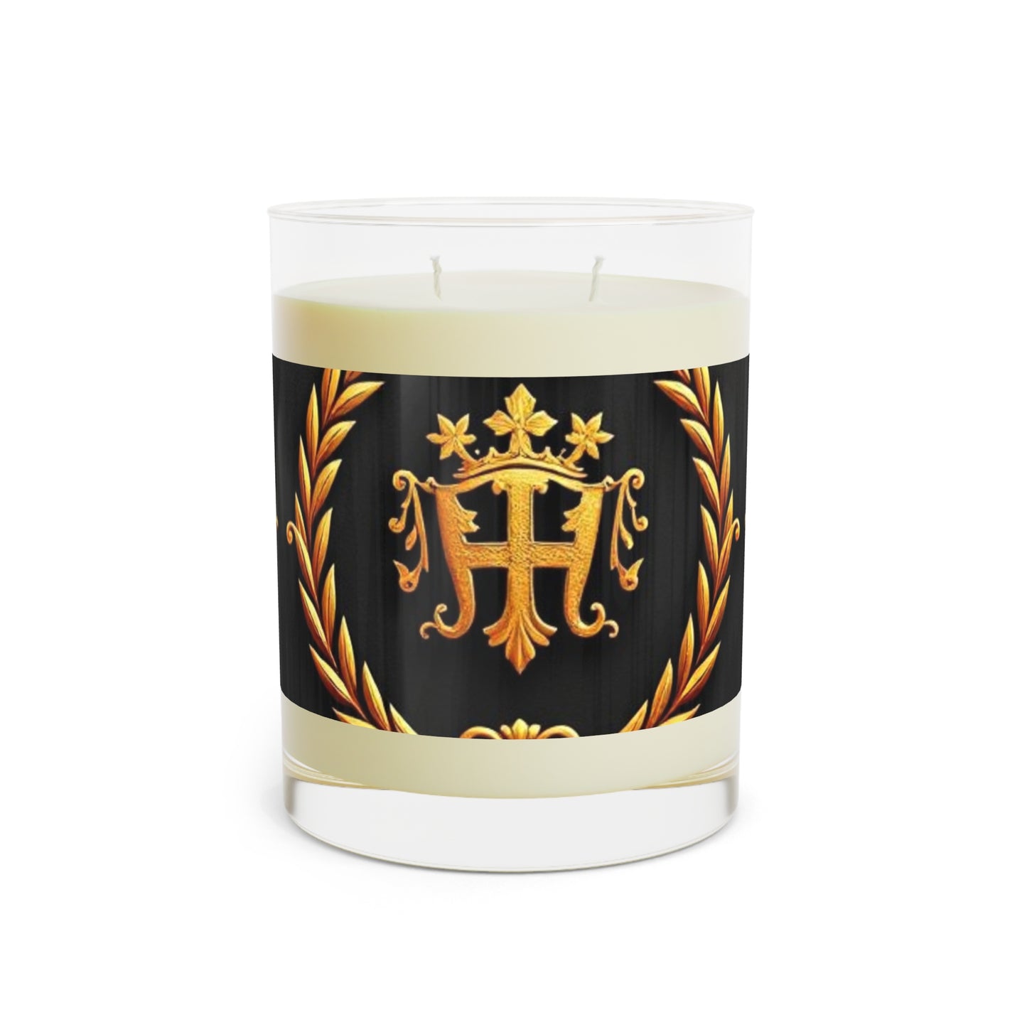Luxury Scented Candle, Elegant Home Decor, Gift for Her, Aromatherapy Candle, Relaxation Essential, Black and Gold Design