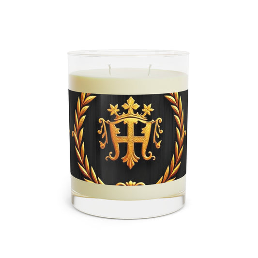 Luxury Scented Candle, Elegant Home Decor, Gift for Her, Aromatherapy Candle, Relaxation Essential, Black and Gold Design
