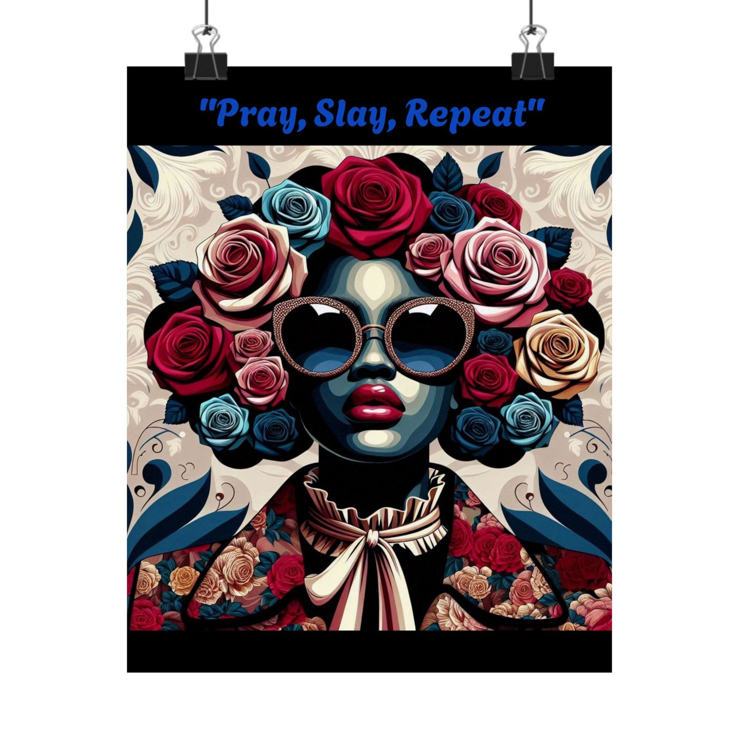 Vertical Poster - "Pray, Slay, Repeat" Matte
