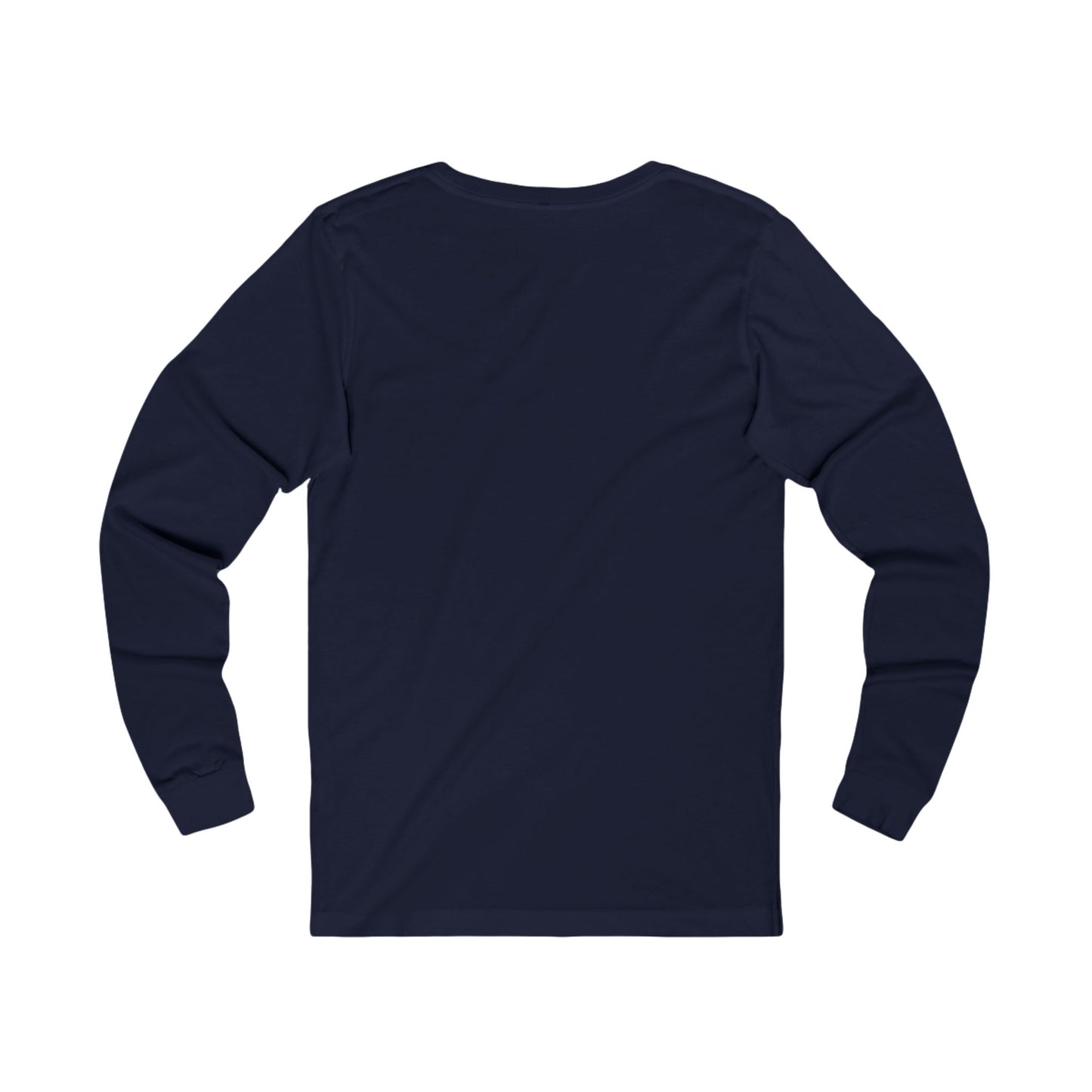 Elegant Blue & Alabaster Striped Baroque Long Sleeve Tee | Unisex Stylish Top for Casual Wear, Gift for Her, Him, Birthday, Fashion Statement