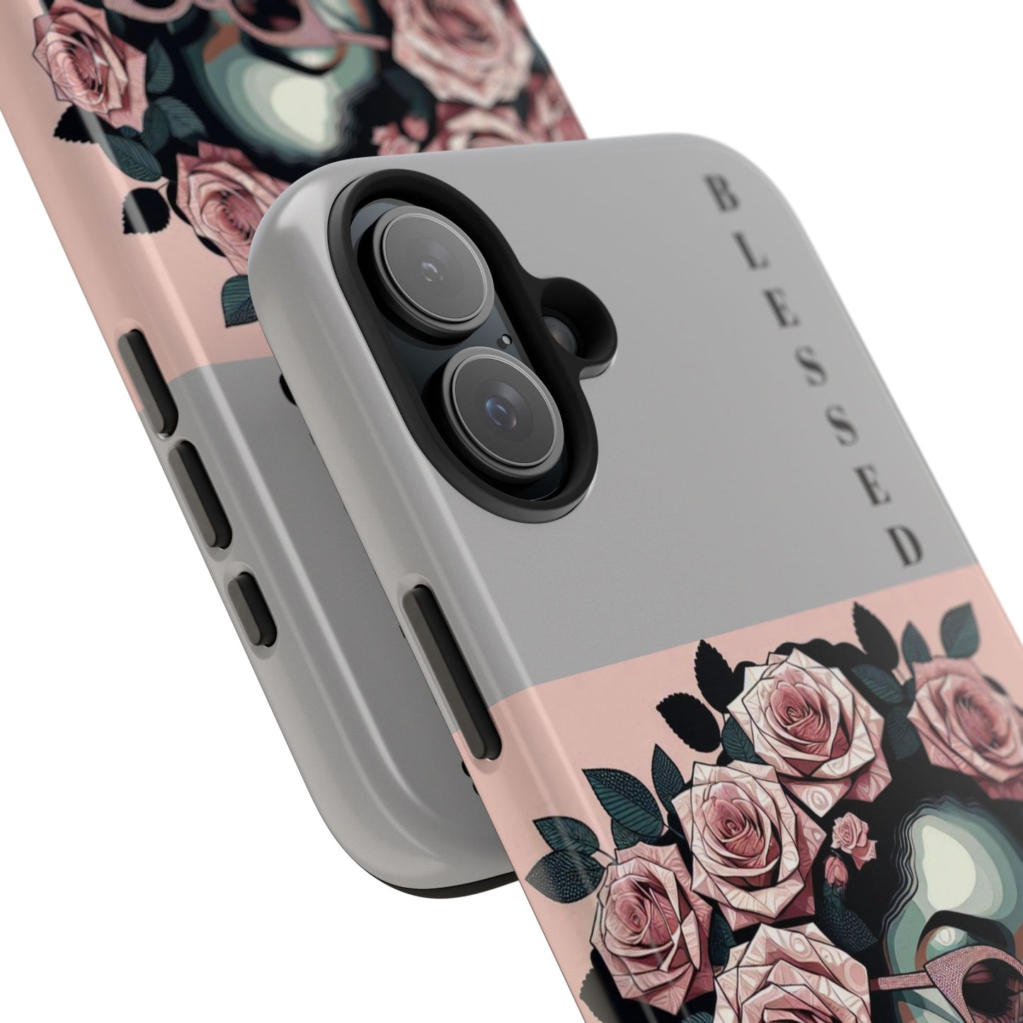 Blessed Floral Tough Phone Cases | Unique Gift for Her, Gift for Mom, Stylish Protection, Birthday Present, Black Girl Art