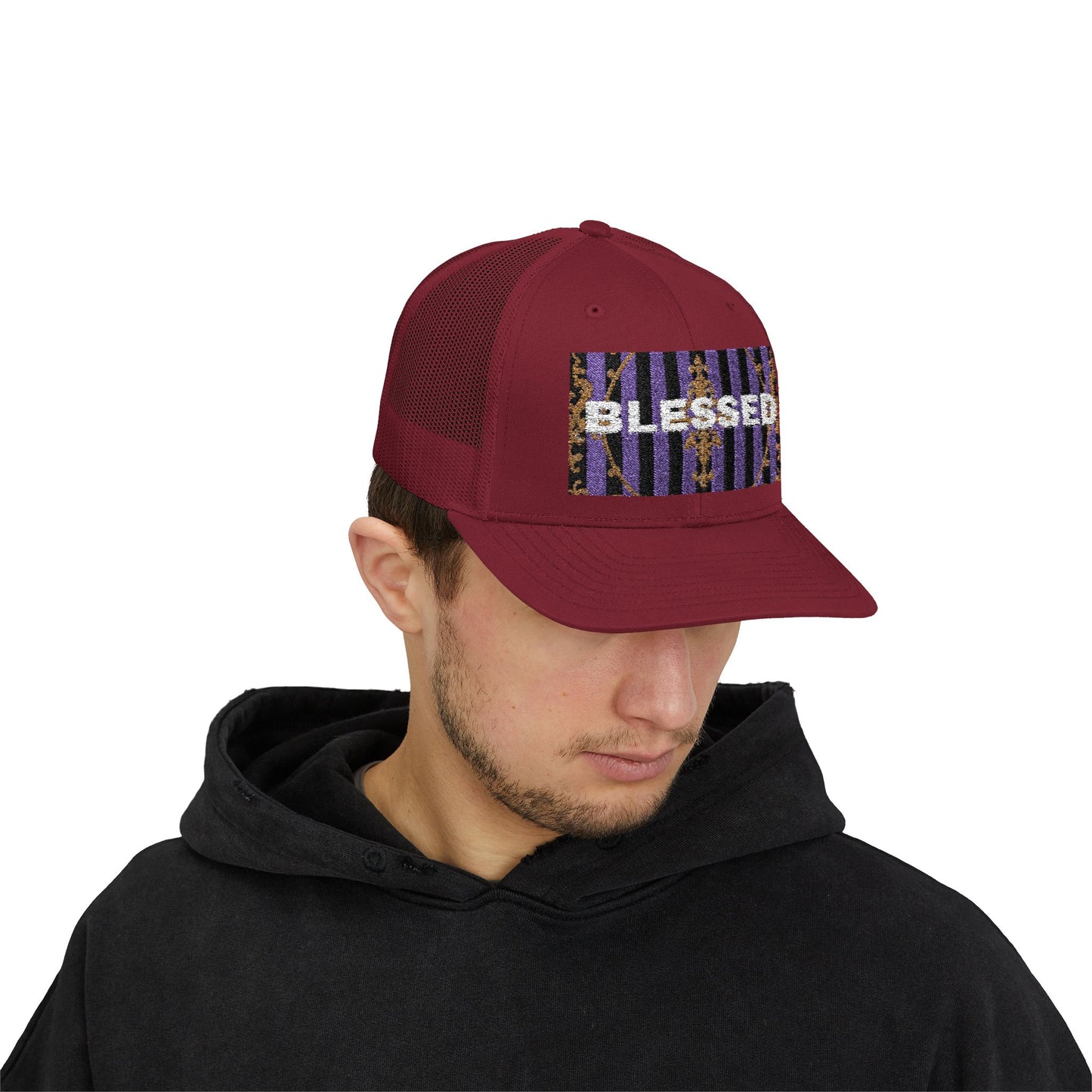 Blessed Snapback Trucker Cap, Casual Hat for Everyday Wear, Perfect Gift for Friends, Outdoor Activities, Spiritual Vibes