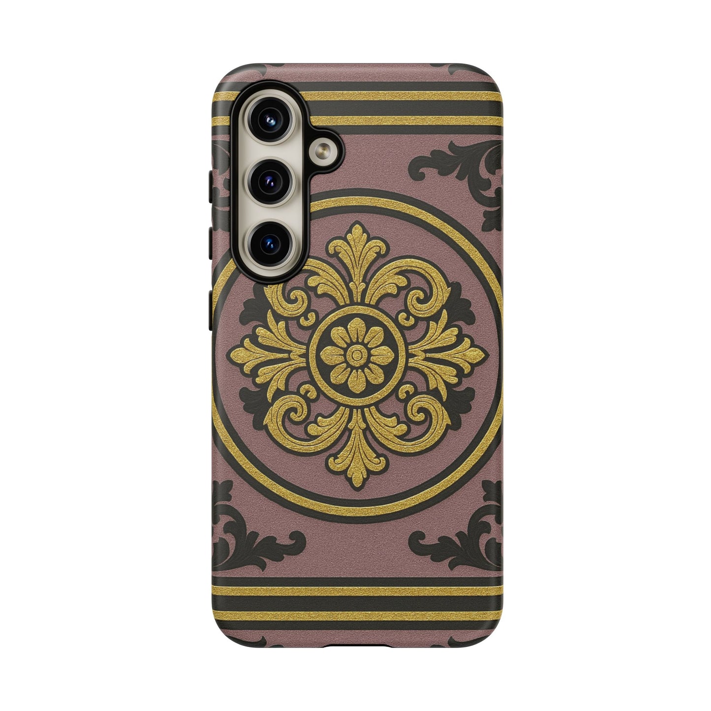 Gilded Mauve With Gold-Black Baroque Tough Cases