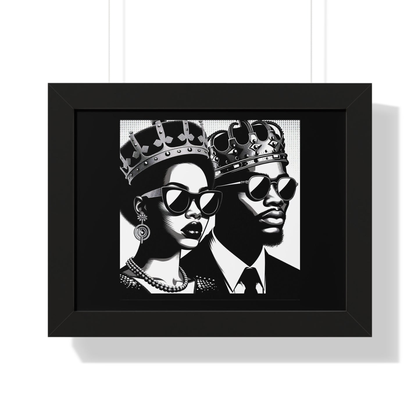 Royalty Framed Poster, Wall Art Decor, Black Culture Art, Modern Home Decor, Unique Gift for Her/Him