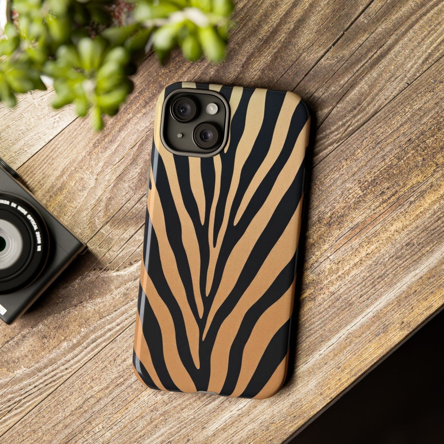 Zebra Print Tough Phone Case