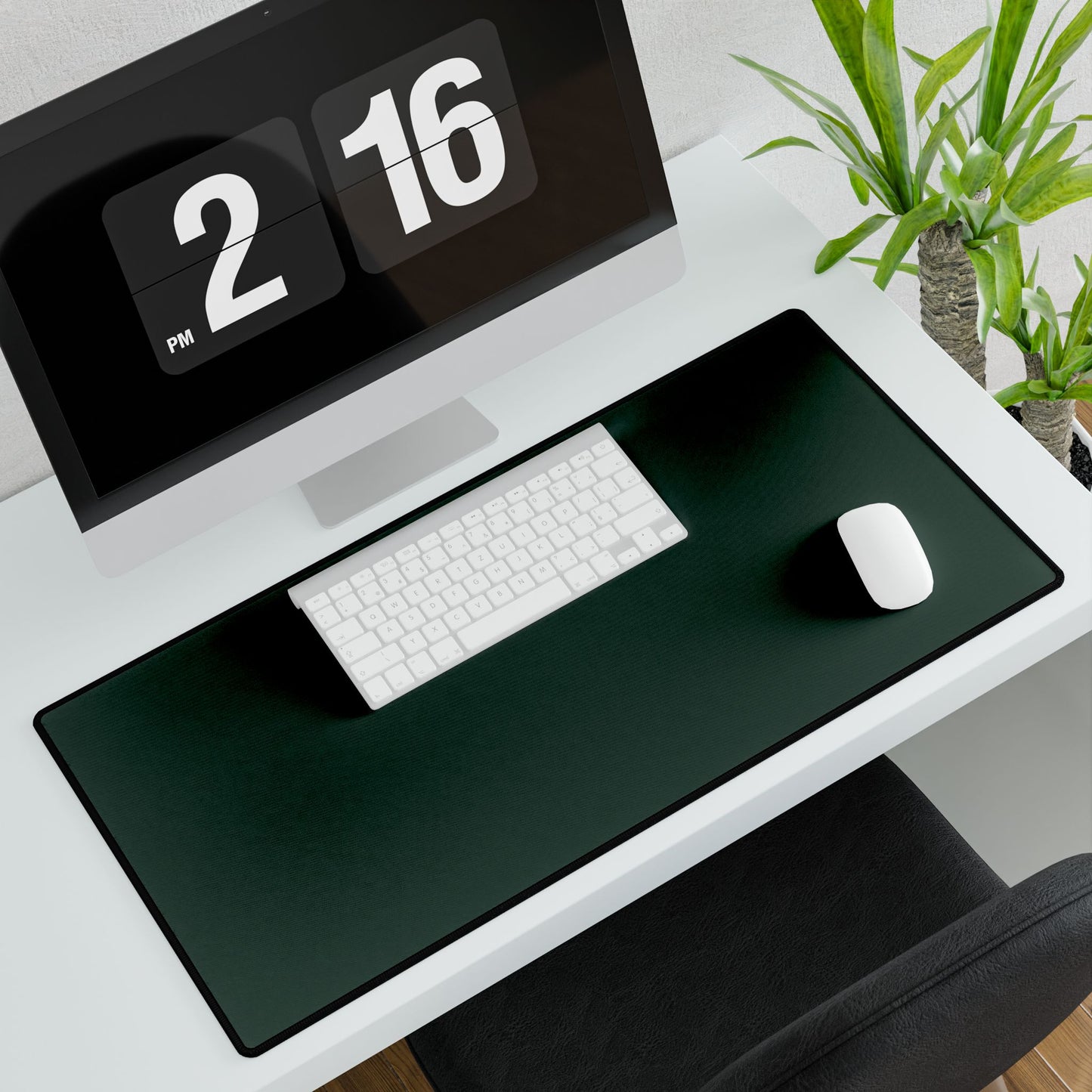 Elegant Midnight Green Desk Mats for Home Office, Stylish Mouse Pad, Desk Accessories, Gift for Students, Minimalist Desk Decor