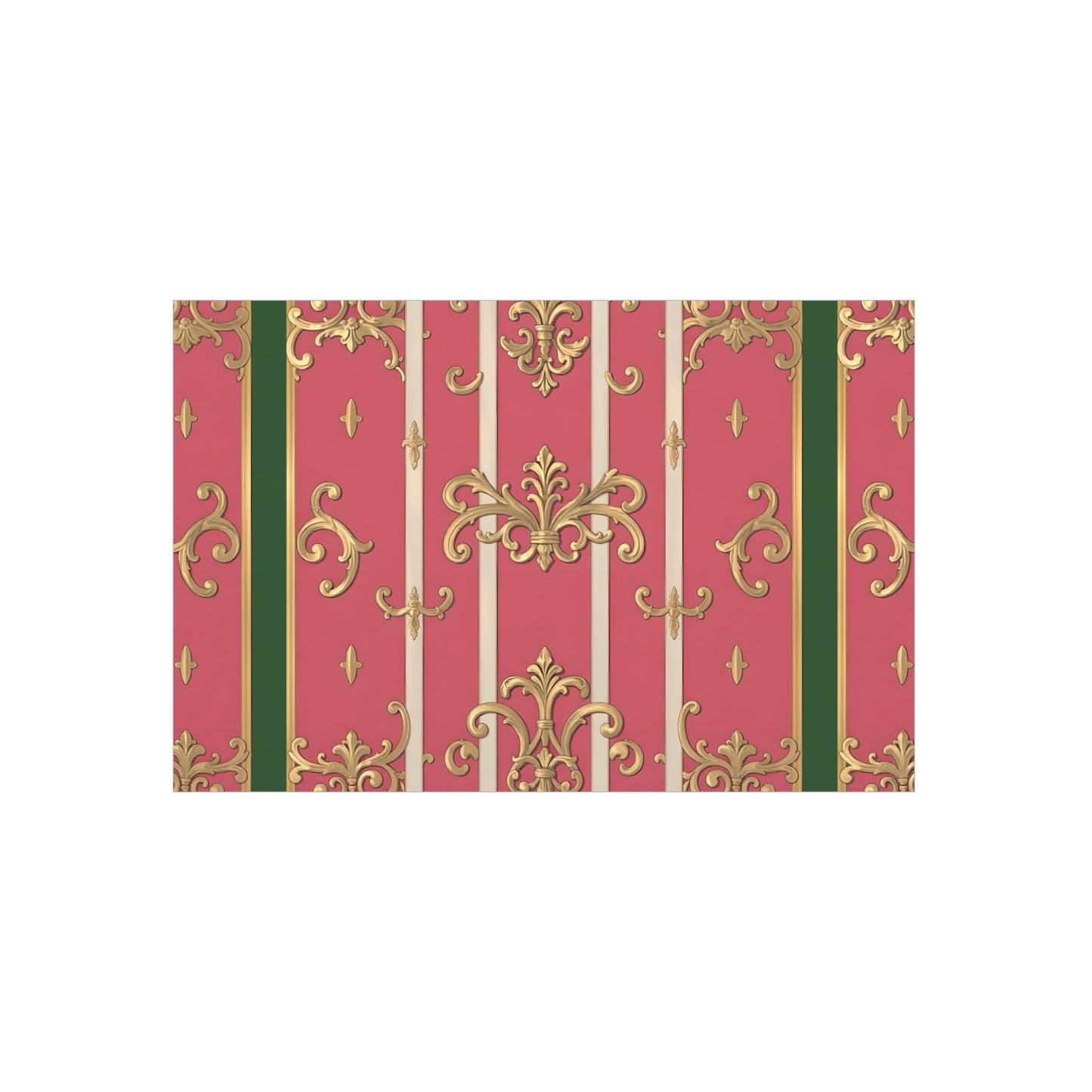 Elegant Green Border Pink & Gold Foam Board Decor - Party Backdrop, Art Display, Home Decor, Event Decoration, Wall Art
