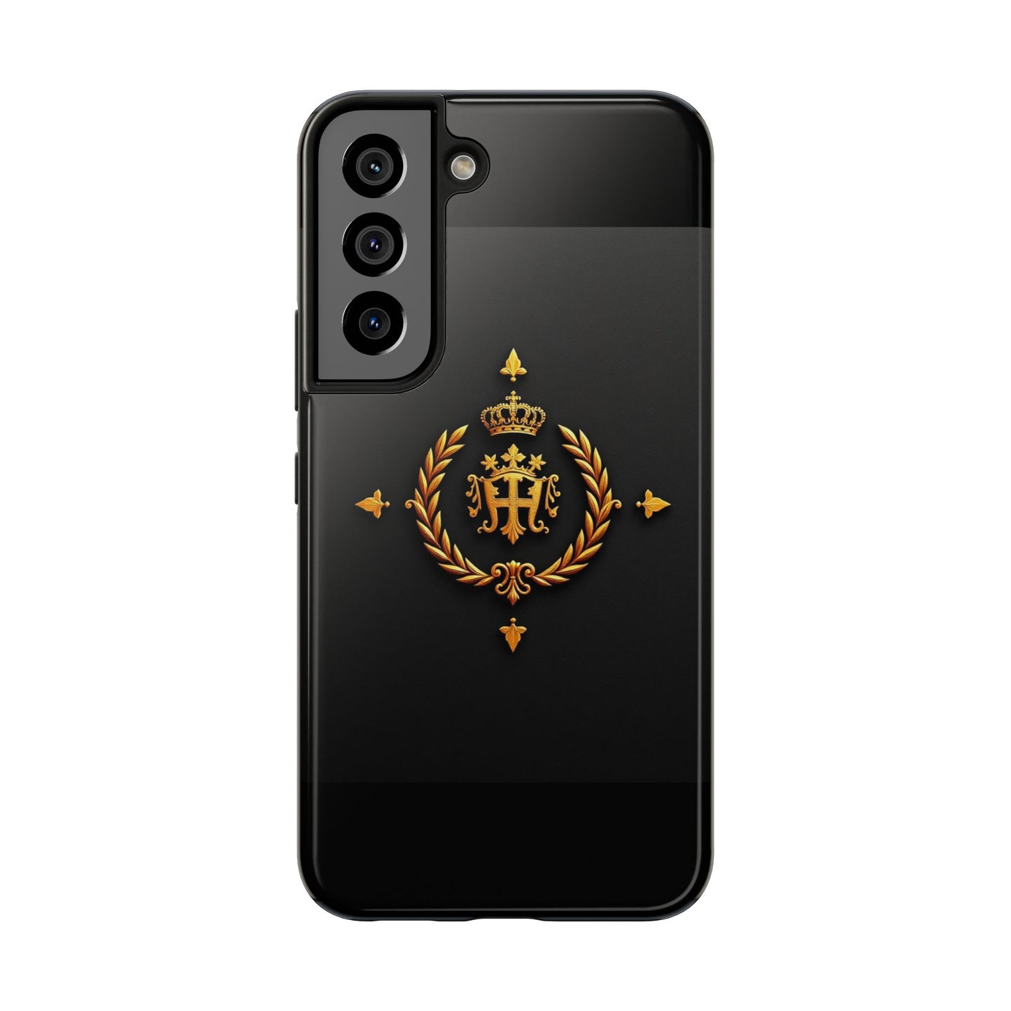 Luxurious Monarch Phone Case, Tough Phone Covers, Elegant Tech Accessories, Gold Crown Design, Stylish Gift for Him/Her - Gold Crest