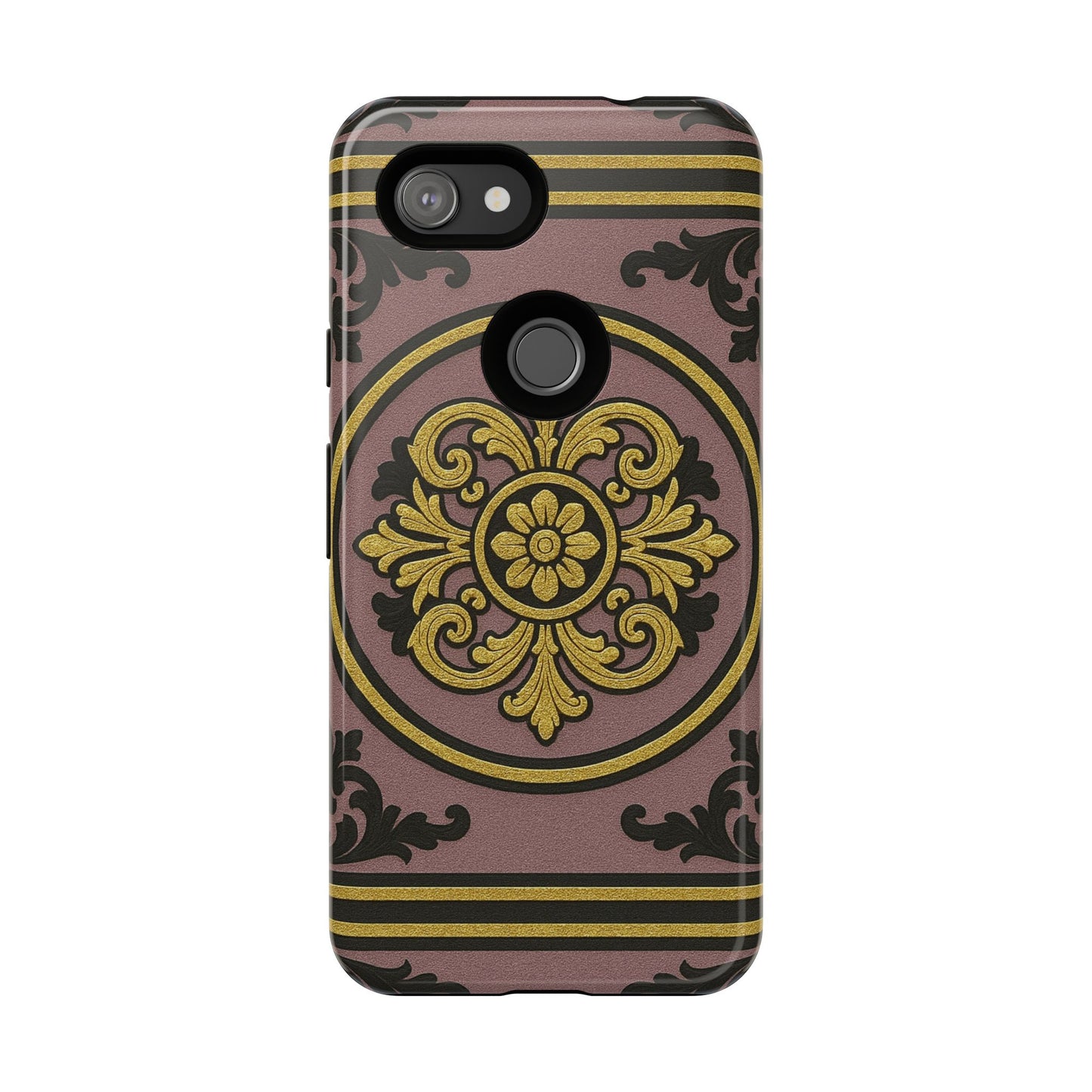 Gilded Mauve With Gold-Black Baroque Tough Cases