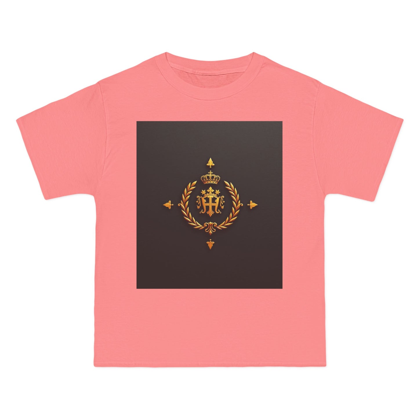 Stylish Gold Emblem T-Shirt, Casual Tee, Unique Gift, Everyday Wear, Graphic Shirt, Fashion Statement - Gold Crest