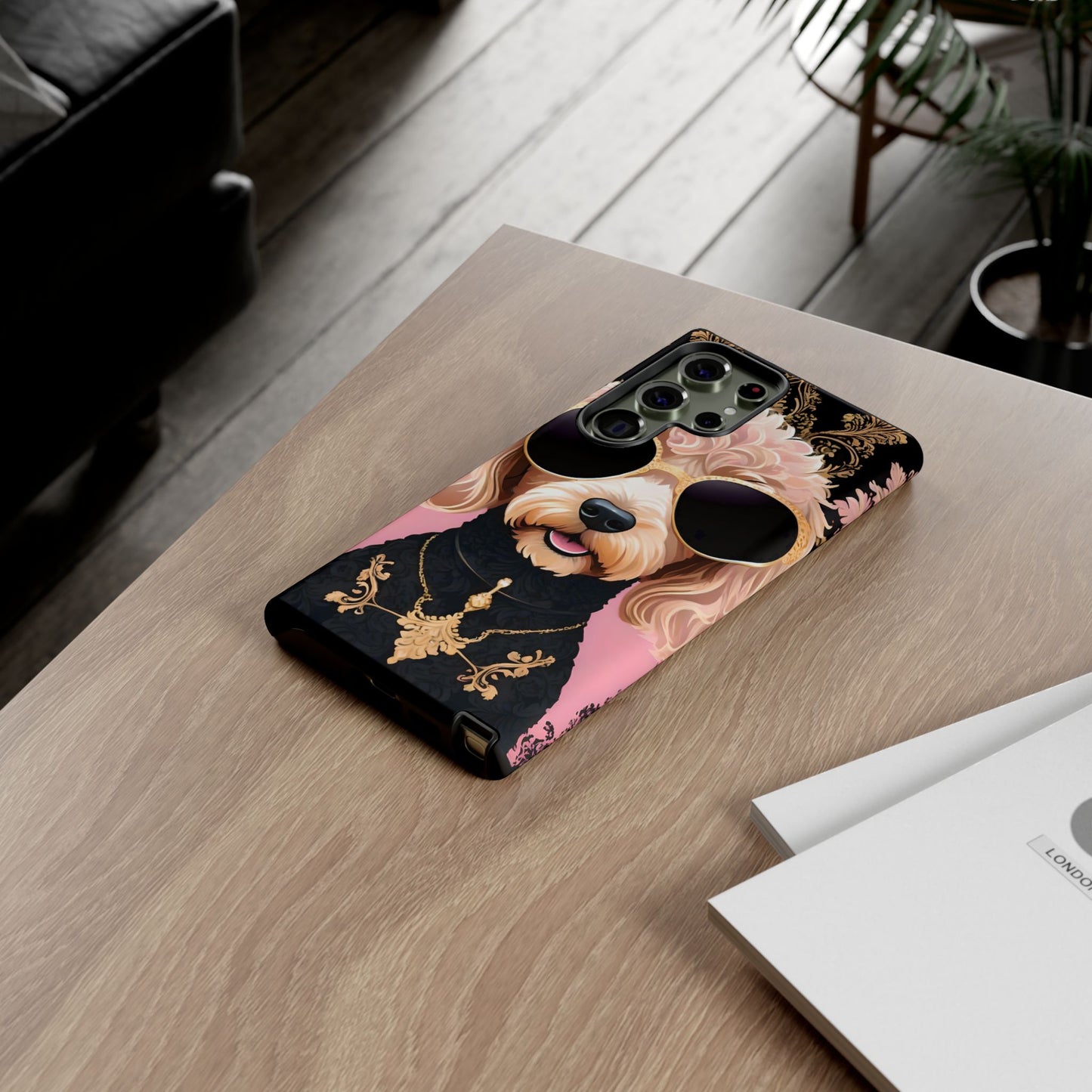 Phone Case - Golden Doodle In Sunglasses Tough Case
