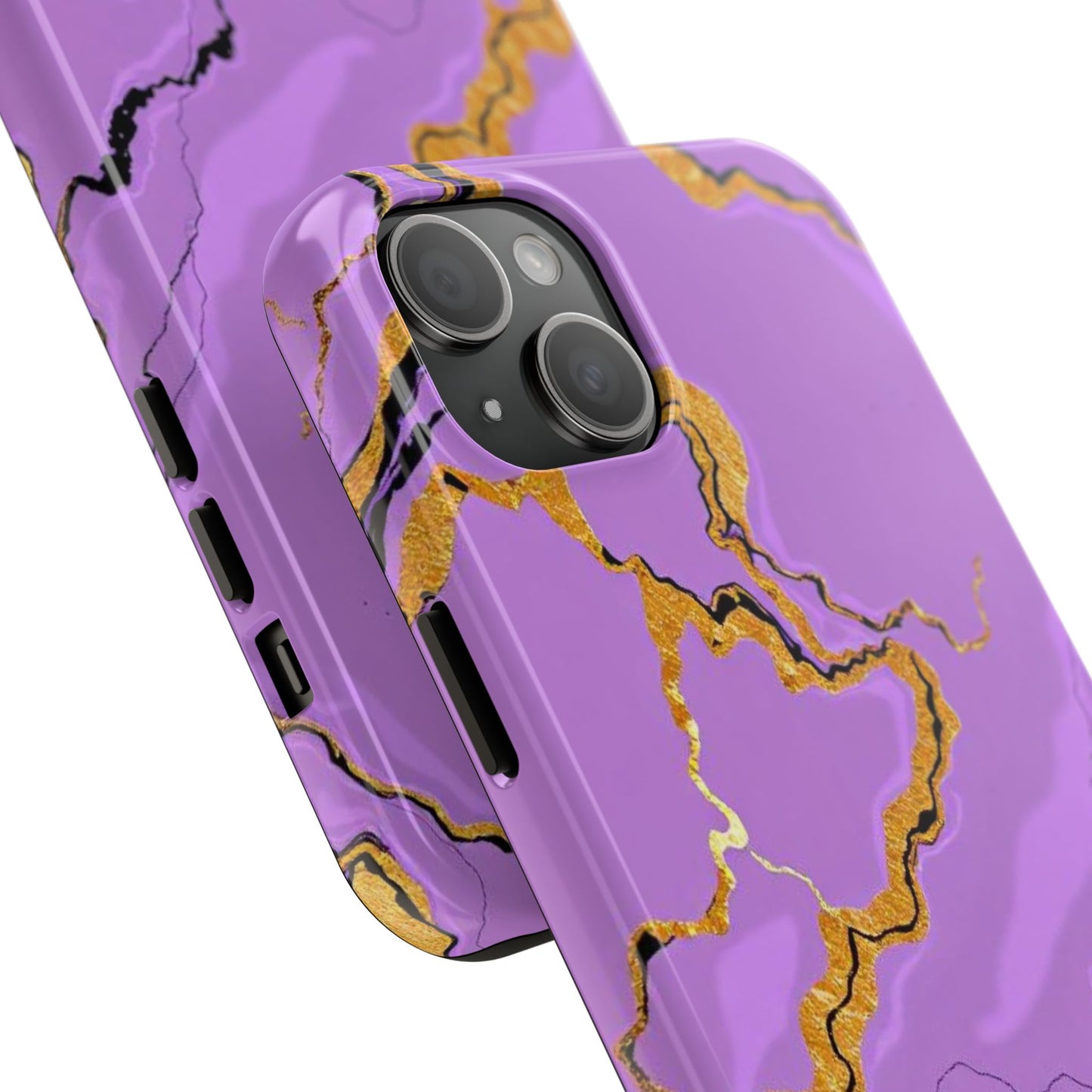 Stylish Tough Phone Cases with Purple Marble Design, Protective Phone Cases, Trendy Phone Accessories, Gift for Her, Unique Phone Cover