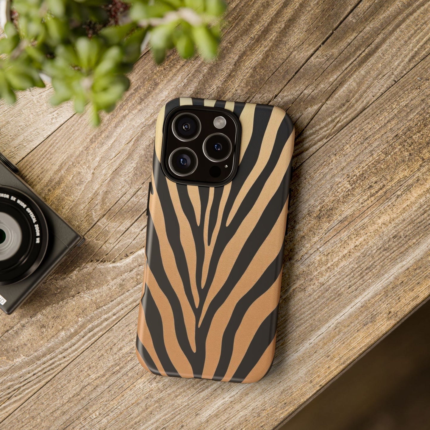 Zebra Print Tough Phone Case
