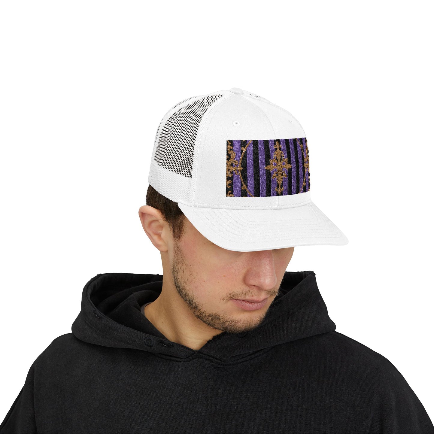 Stylish Baroque Vintage-Inspired Snapback Trucker Cap, Hipster Cap, Festival Headwear, Unique Gift for Fashion Lovers