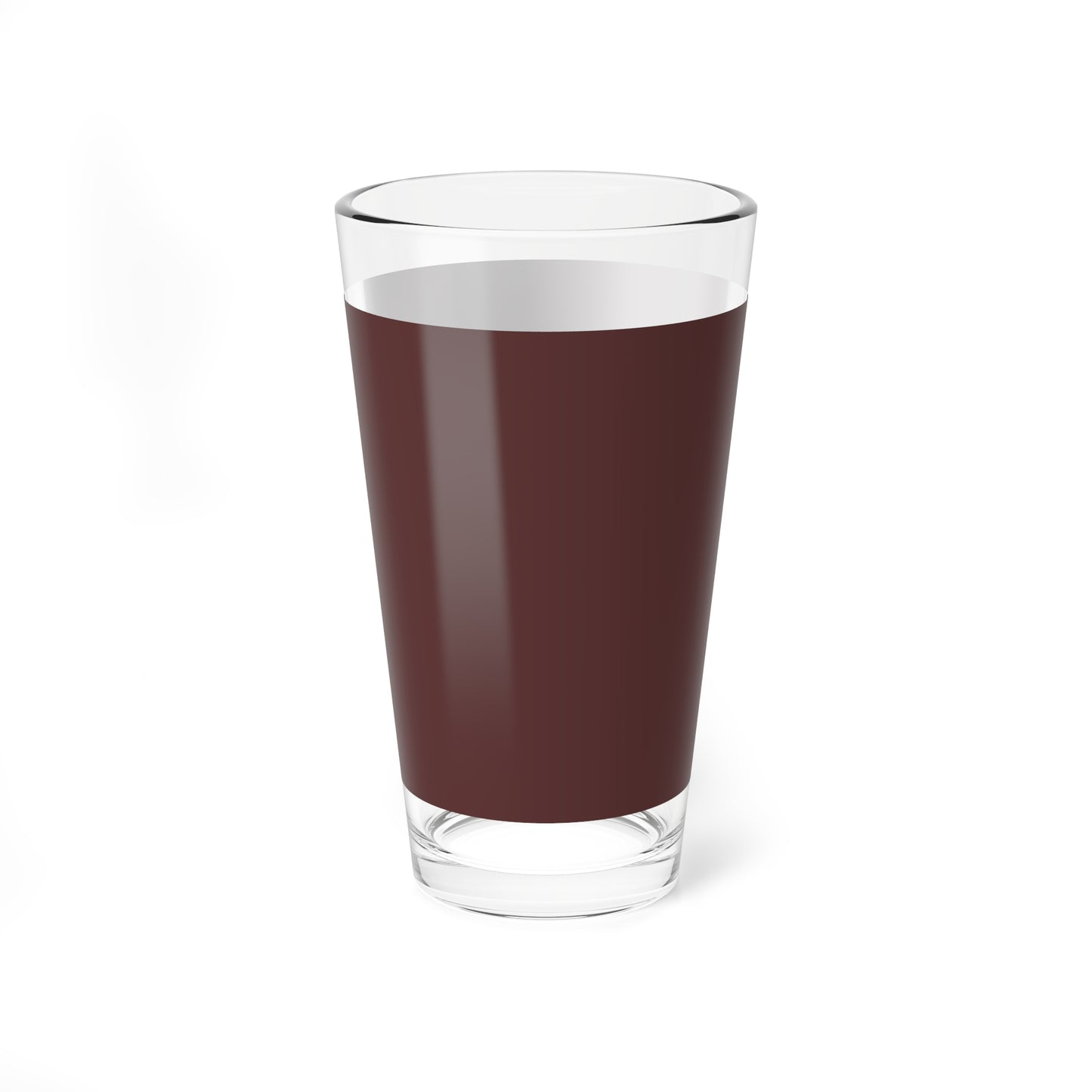 Brown Merlot Stylish Mixing Glass | 16oz Beverage Tumbler, Cocktail Glass, Barware Gift, Home Entertaining, Unique Drinkware