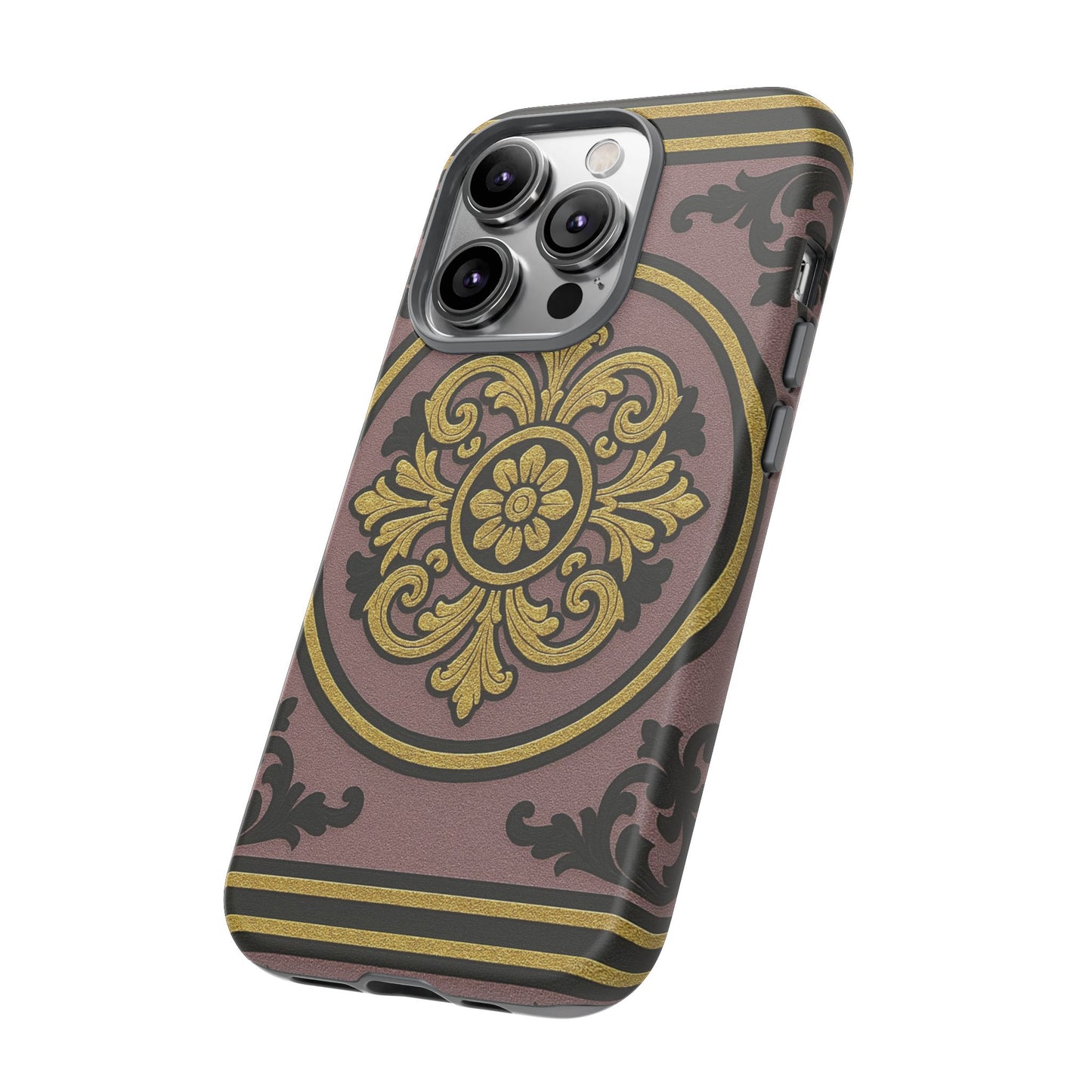 Gilded Mauve With Gold-Black Baroque Tough Cases