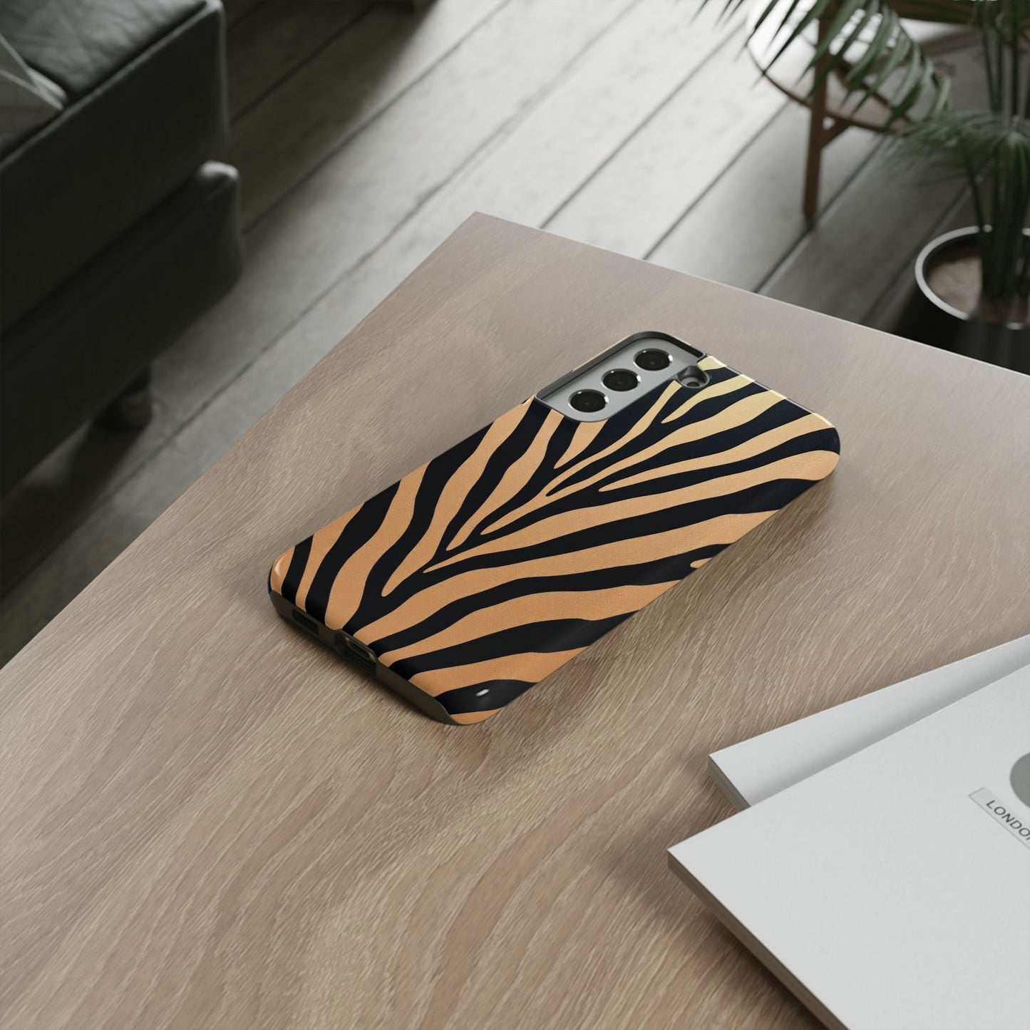Zebra Print Tough Phone Case