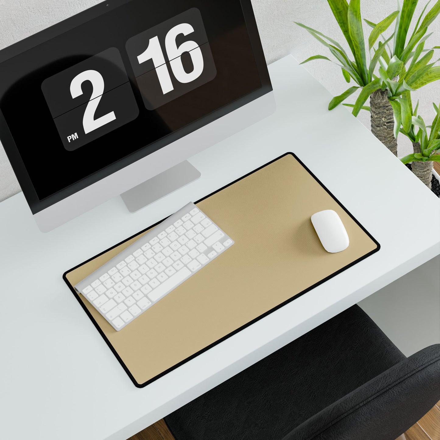 Vanilla Wheat Stylish Desk Mats for Home Office, Ergonomic Workspace Accessories, Desk Cover for Productivity, Computer Desk Pad