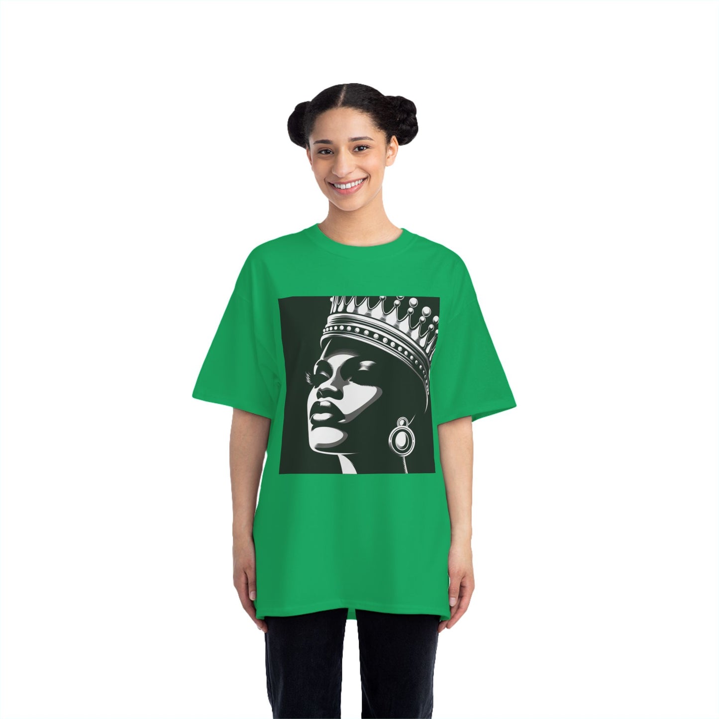 Crowned Beauty T-Shirt, Unisex, Short-Sleeve Tee, Graphic Art Shirt, Queen Vibes Apparel, Unique Gift for Women, Fashion Statement Top
