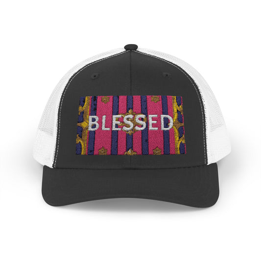 Blessed Snapback Trucker Cap - Inspirational Hat for Faith, Casual Wear, Gifts, Outdoor Activities, Summer Style