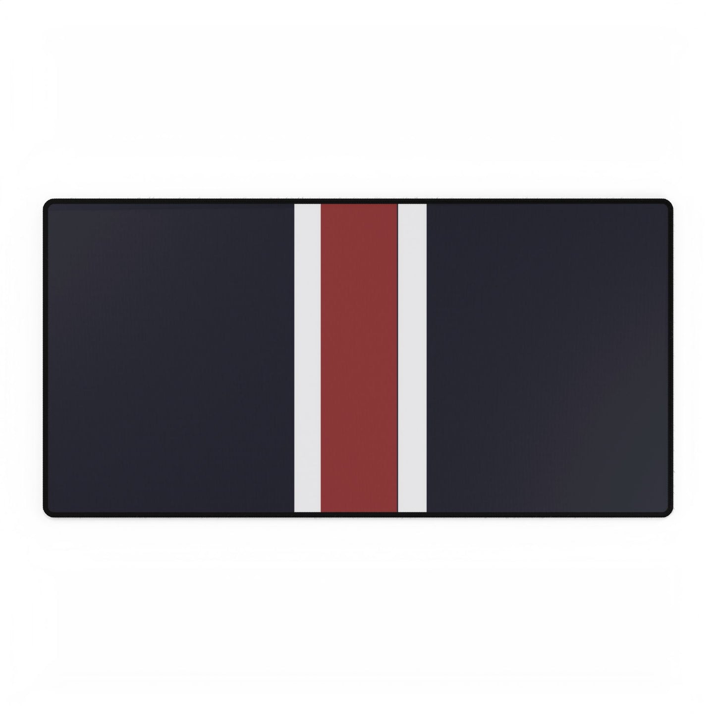 Lunar Midnight & Red-White Striped Stylish Desk Mats for Home Office, Minimalist Desk Accessories, Customizable Workspaces, Perfect Students Gift