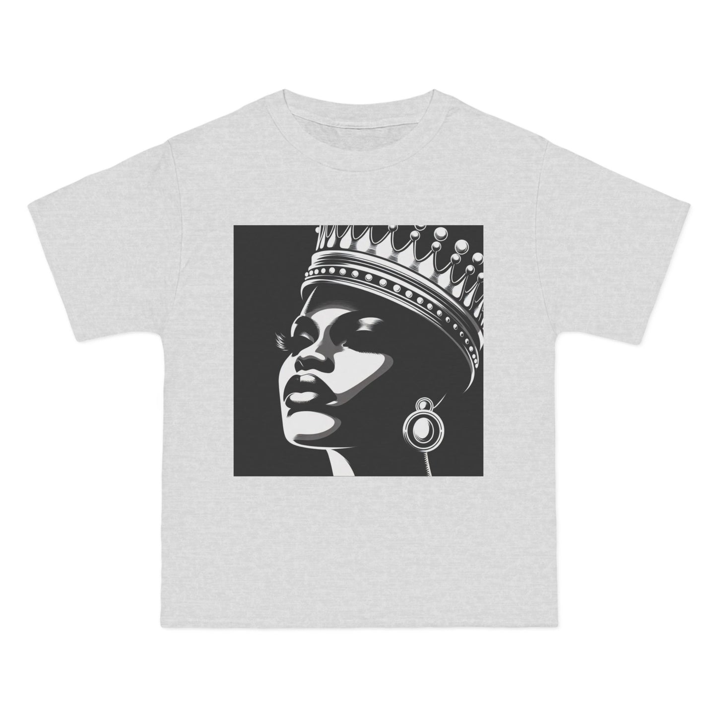 Crowned Beauty T-Shirt, Unisex, Short-Sleeve Tee, Graphic Art Shirt, Queen Vibes Apparel, Unique Gift for Women, Fashion Statement Top
