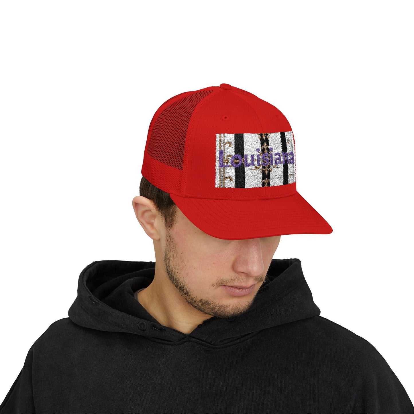 Stylish Louisiana Snapback Trucker Cap for Trendy Outfits, Perfect for Gifts, Outdoor Events, Summer Festivals, Casual Wear