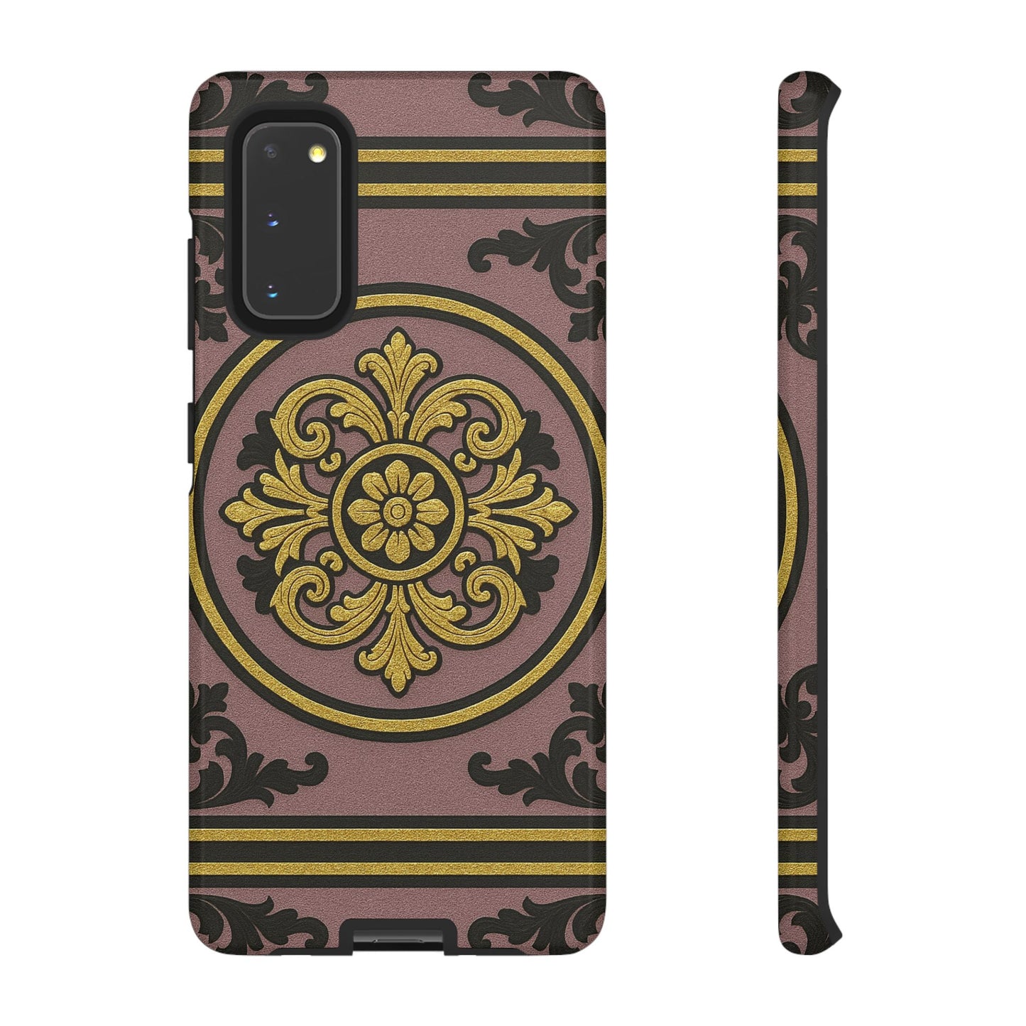 Gilded Mauve With Gold-Black Baroque Tough Cases