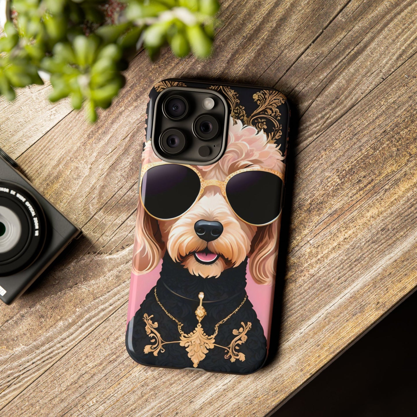 Phone Case - Golden Doodle In Sunglasses Tough Case