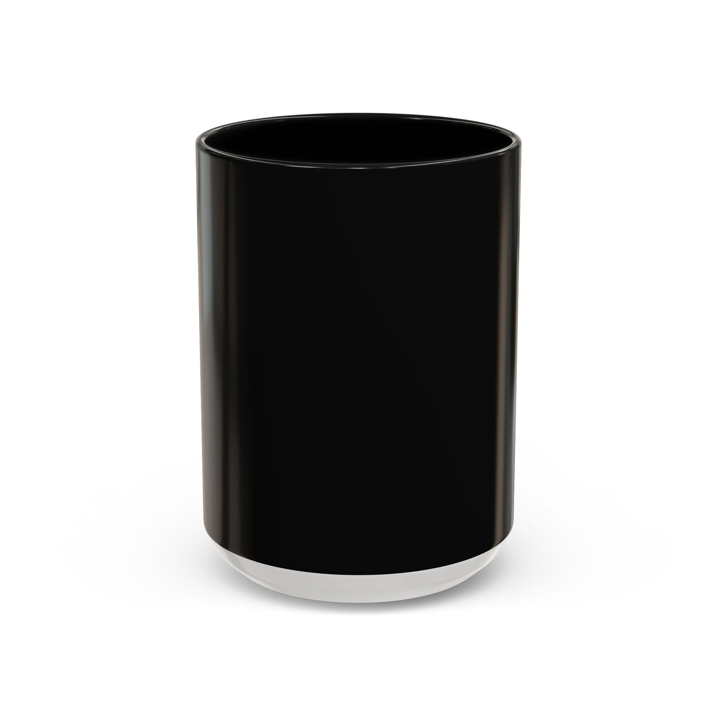 Stylish Black Accent Coffee Mug for Home or Office | Perfect Gift for Coffee Lovers, Unique Black Mug, Customizable Drinkware