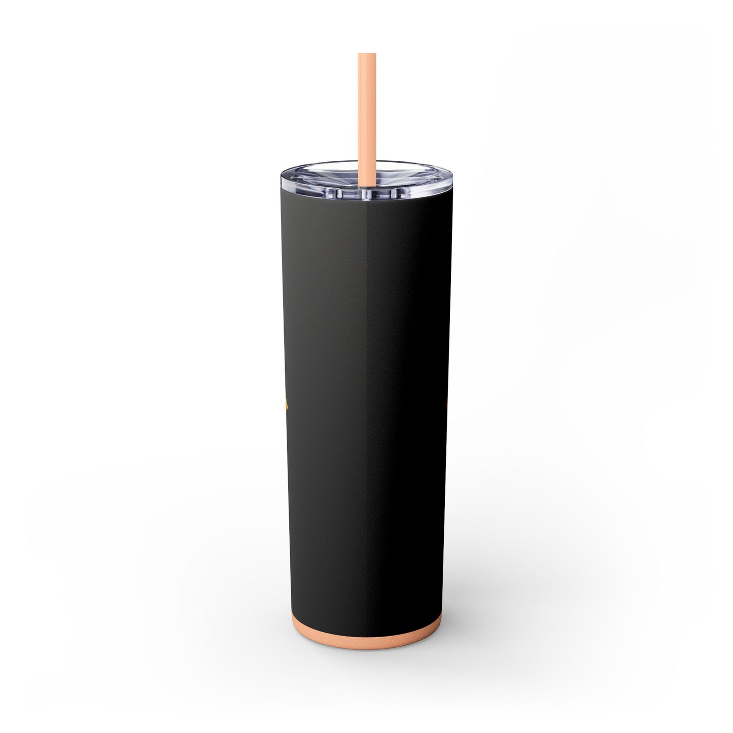 Elegant Gold Crown Skinny Tumbler with Straw, 20oz - Stylish Drinkware for Every Occasion, Royal Inspired, Ideal Gift for Her - Gold Crest