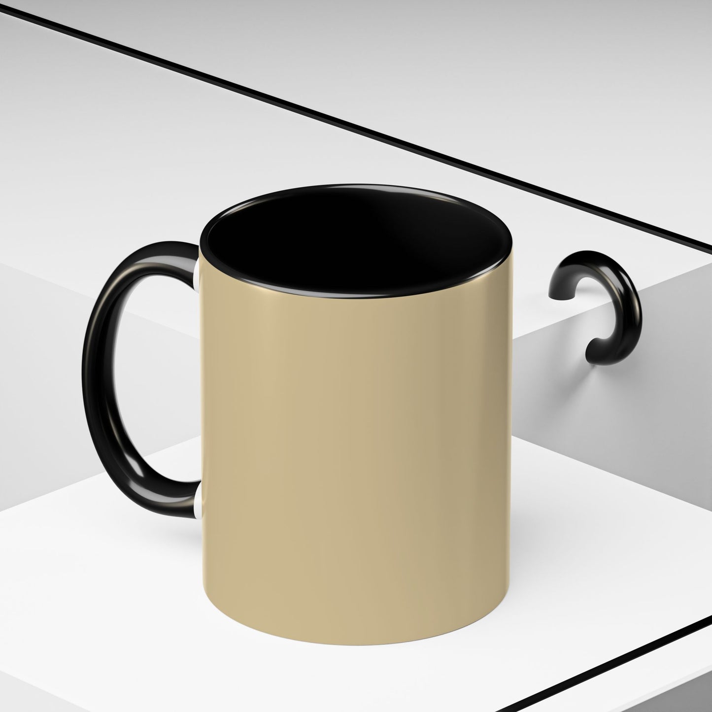 Vanilla Wheat Stylish Accent Coffee Mug - Perfect Gift for Coffee Lovers, Home Office Decor, Birthday, or Holidays, Customizable Tableware