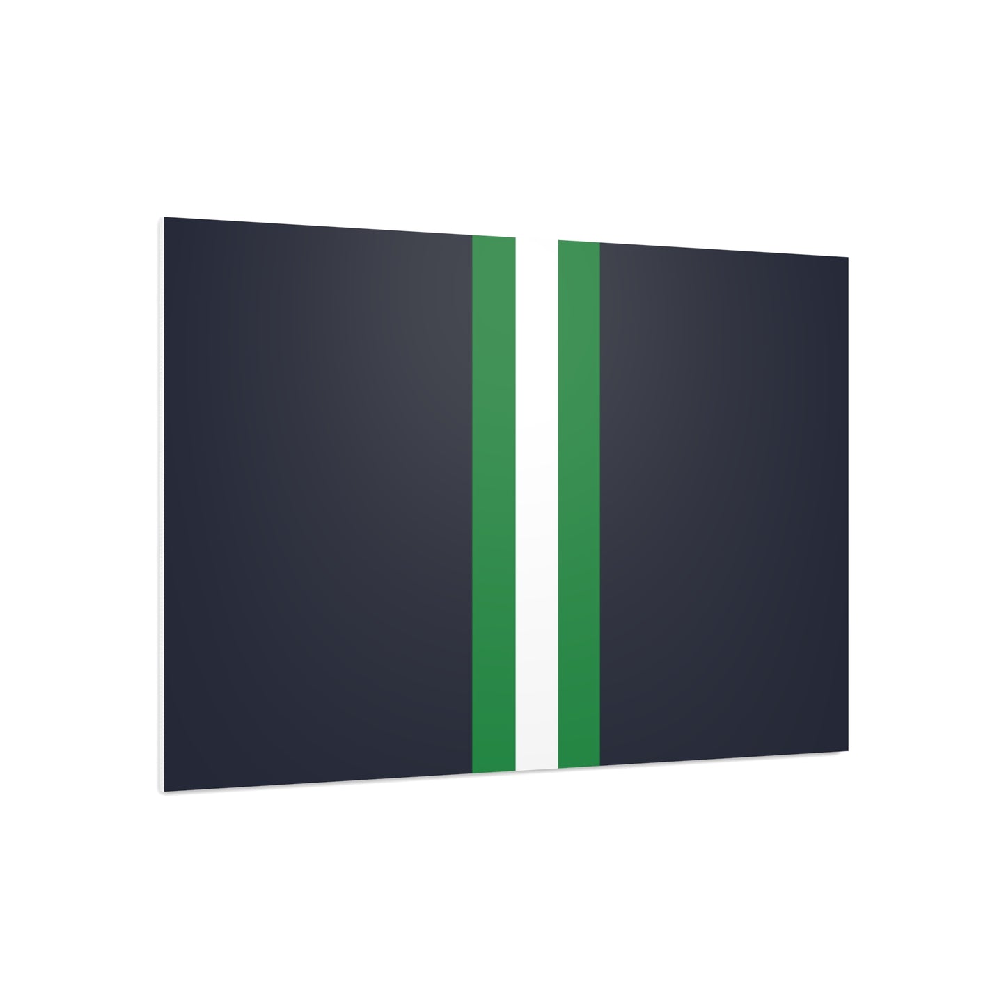 Lunar Midnight & Green-White Striped Foam Board Display, Wall Art Decor, Classroom Sign, Photo Background, Custom Art Board