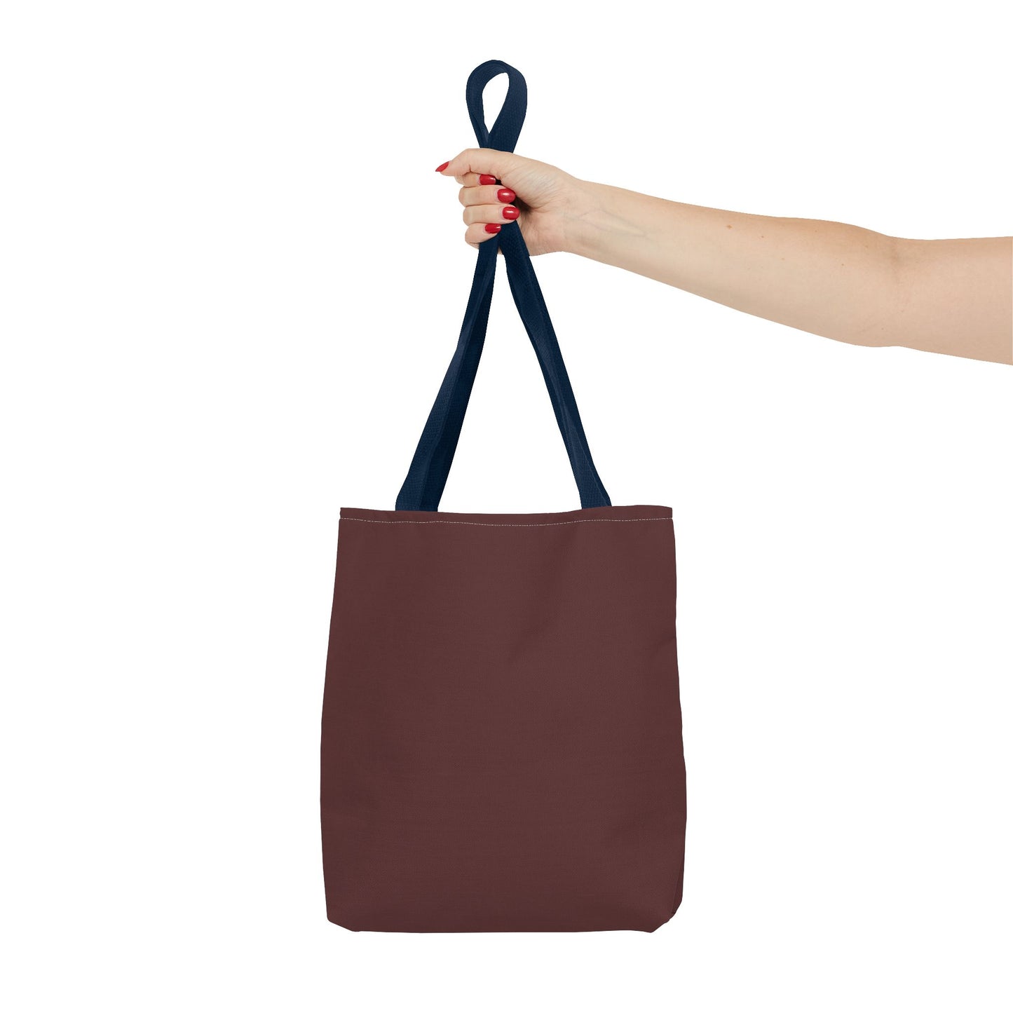 Stylish Brown Merlot All-Over Print Tote Bag, Eco-Friendly Shopping Bag, Reusable Grocery Tote, Personalized Gift, Trendy Handbag