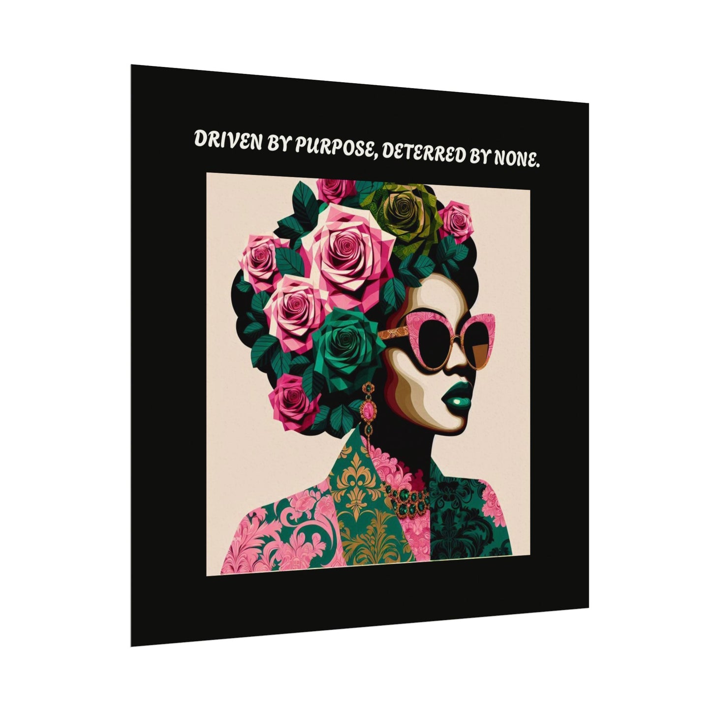 Empowering  Wall Art - 'Driven by Purpose, Deterred by None'