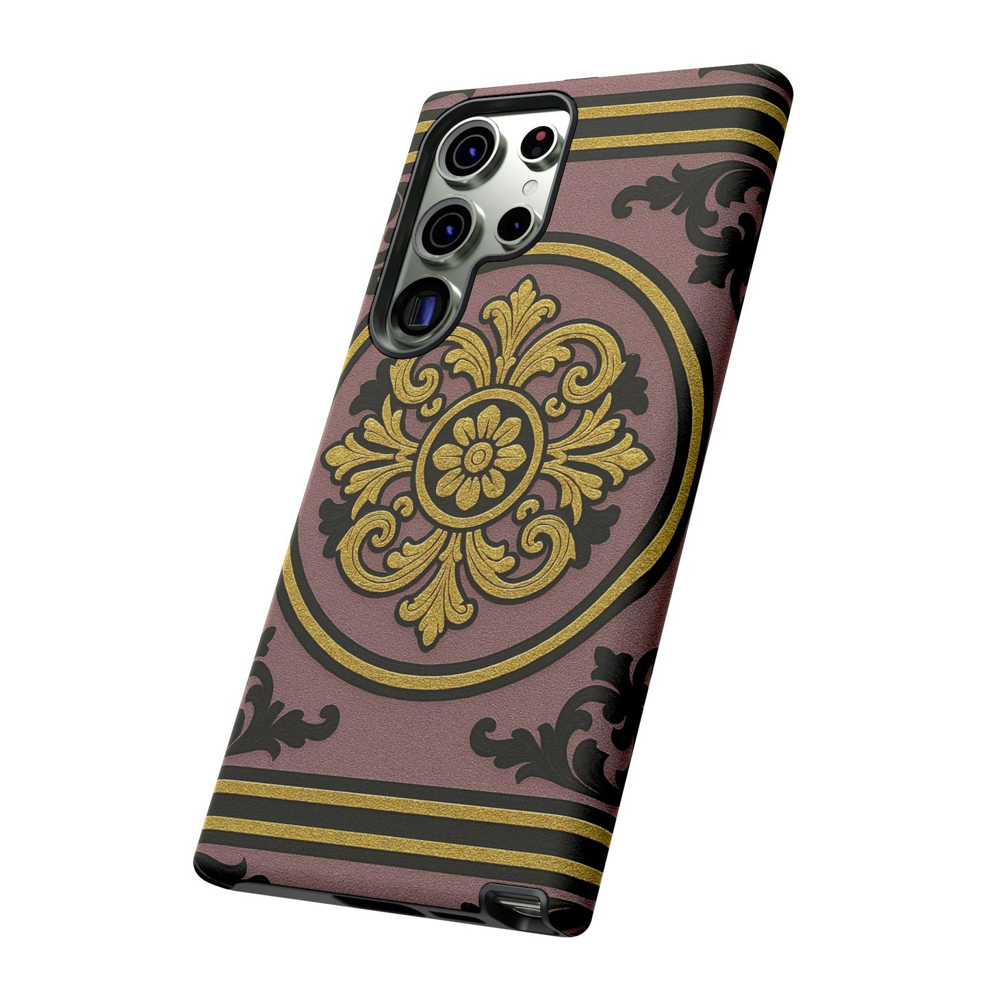 Gilded Mauve With Gold-Black Baroque Tough Cases