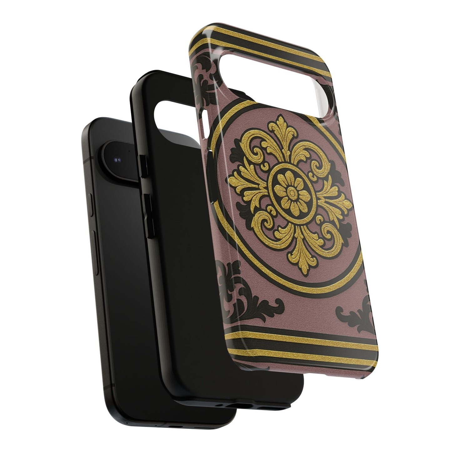 Gilded Mauve With Gold-Black Baroque Tough Cases