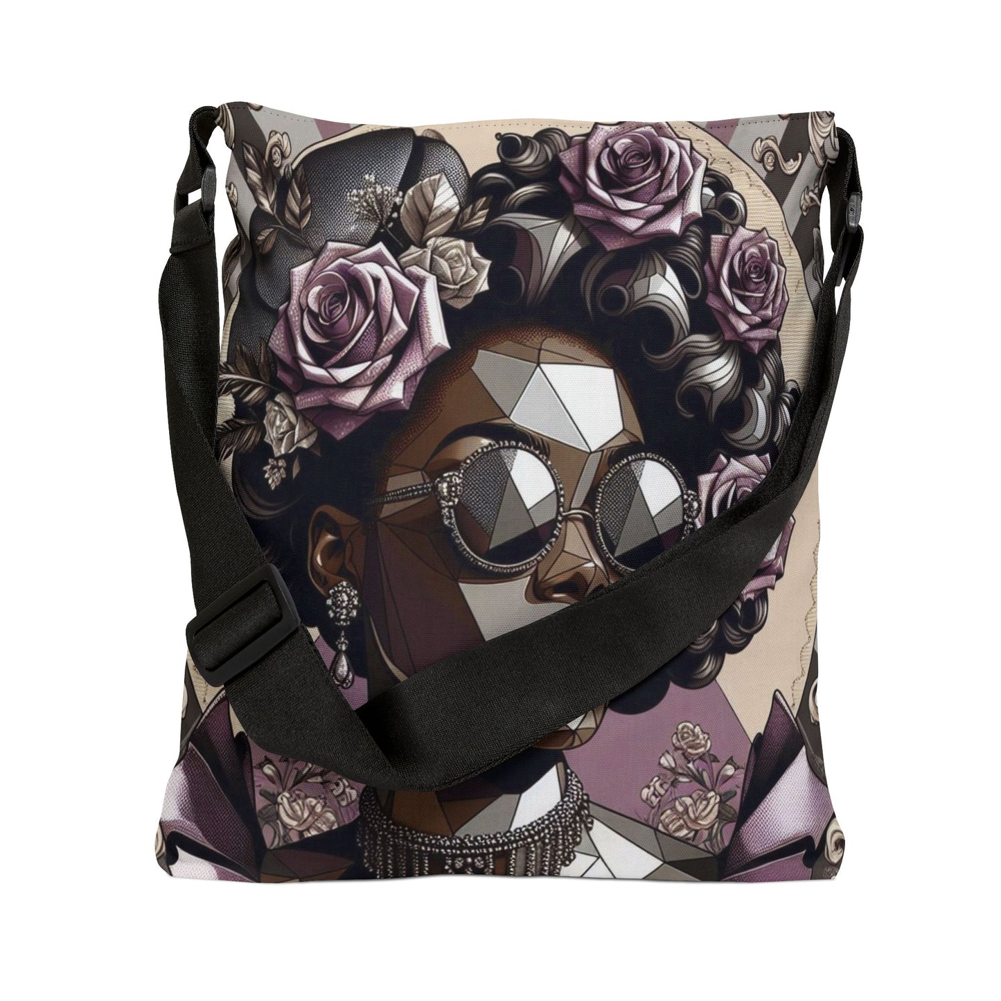 Stylish Adjustable Tote Bag | Fashionable Handbag for Everyday Use | Perfect Gift for Moms, Friends - Lilac Baroque Lady